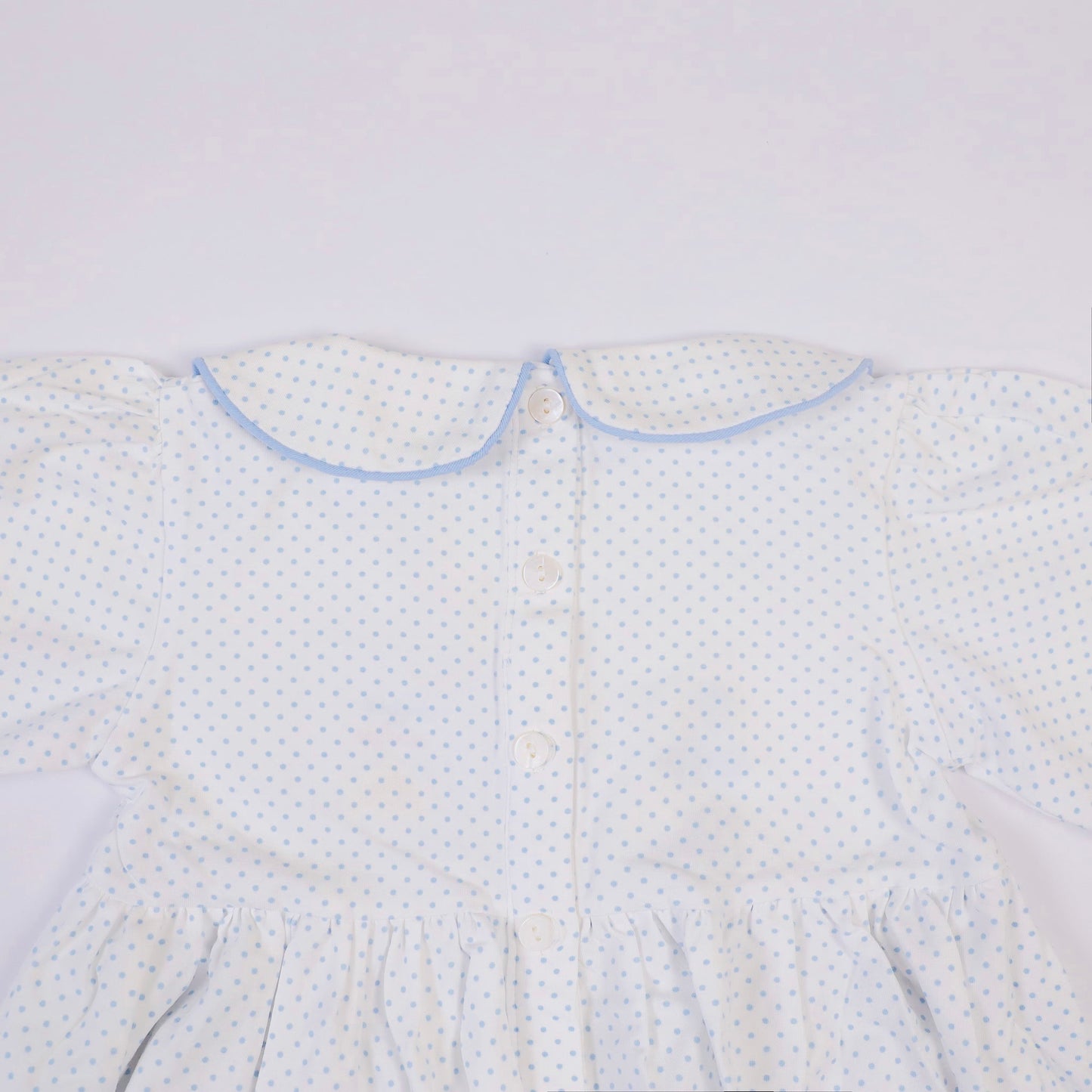 Polka Dot French Knot Ballerina, Blue