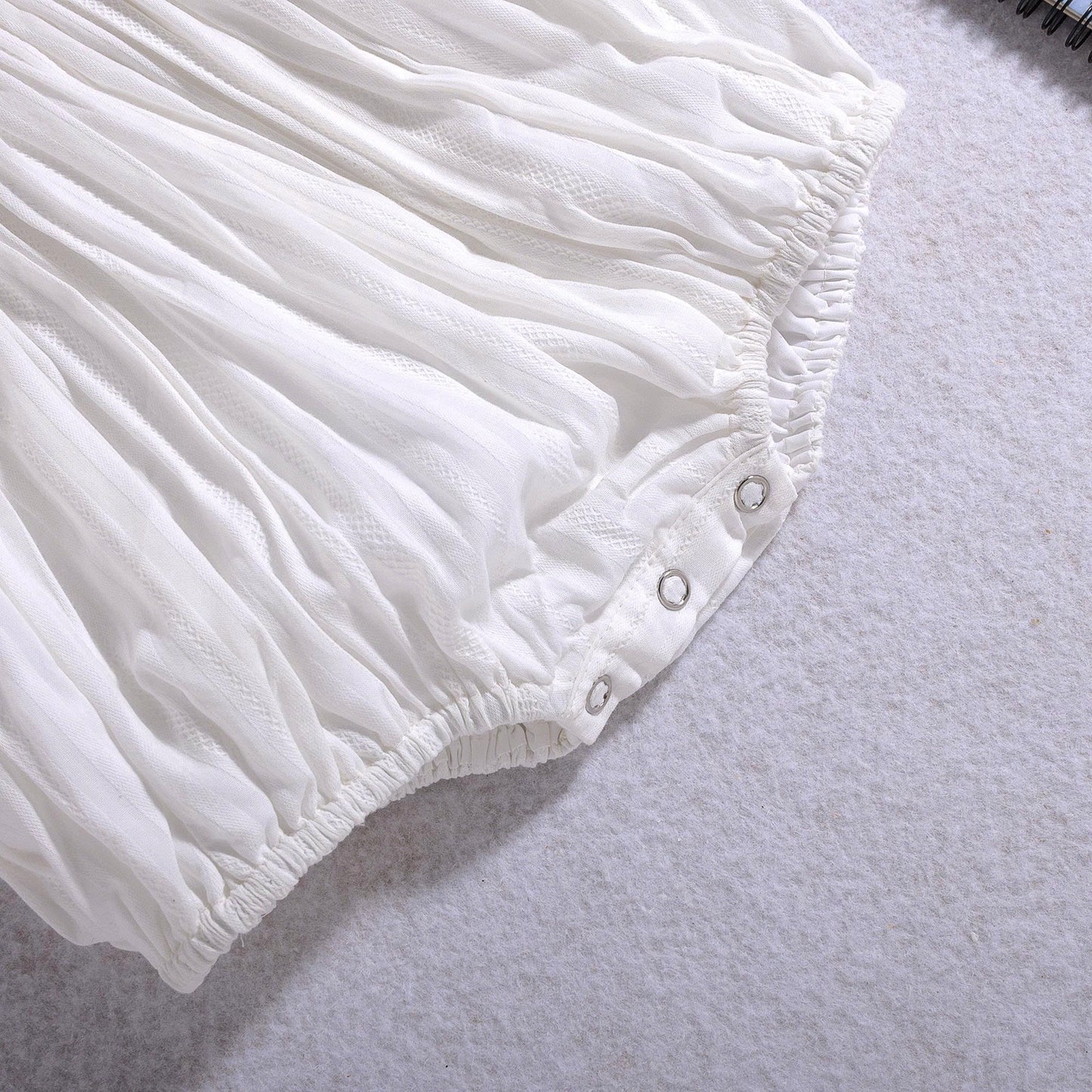 Rose Smock Bubble, White