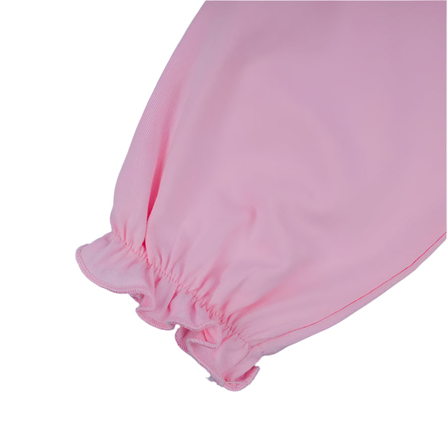 Triple Santa French Knot Pant Set, Pink