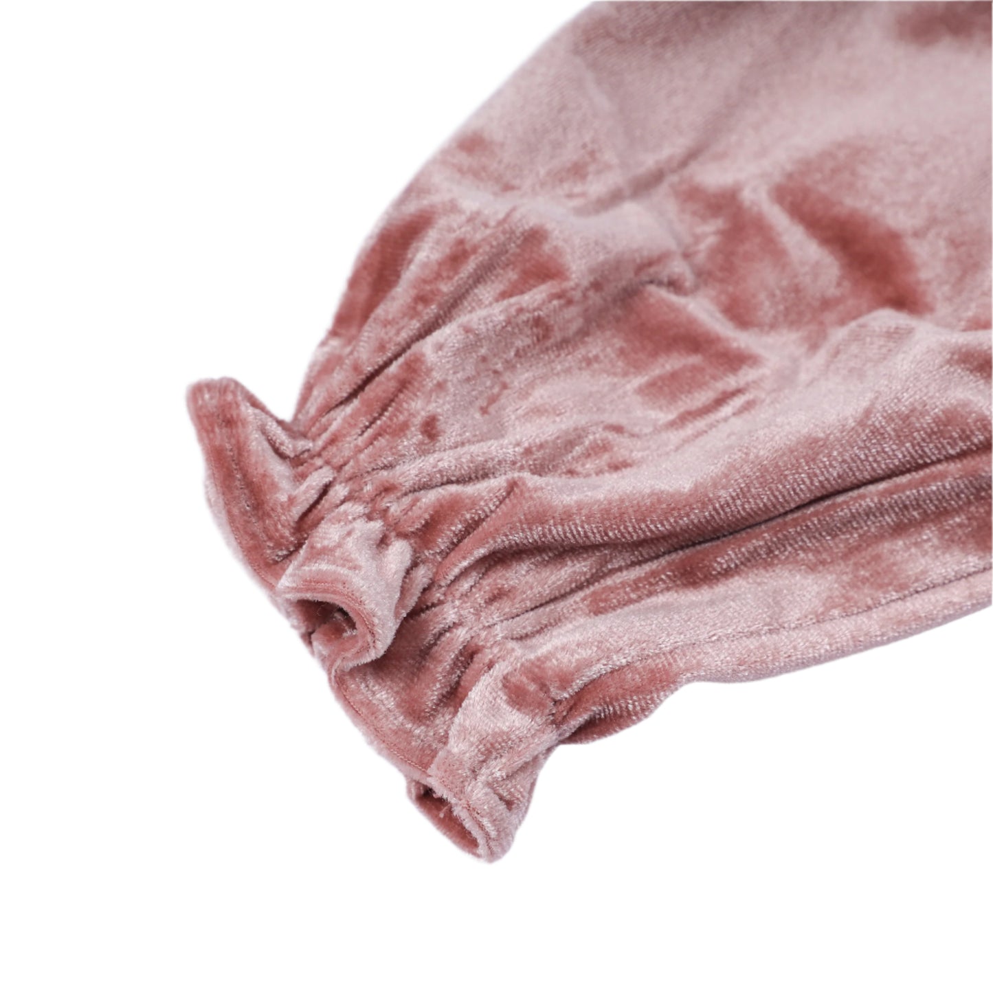 (Pre-Order) Velvet Pearl Smocked Bubble, Pink
