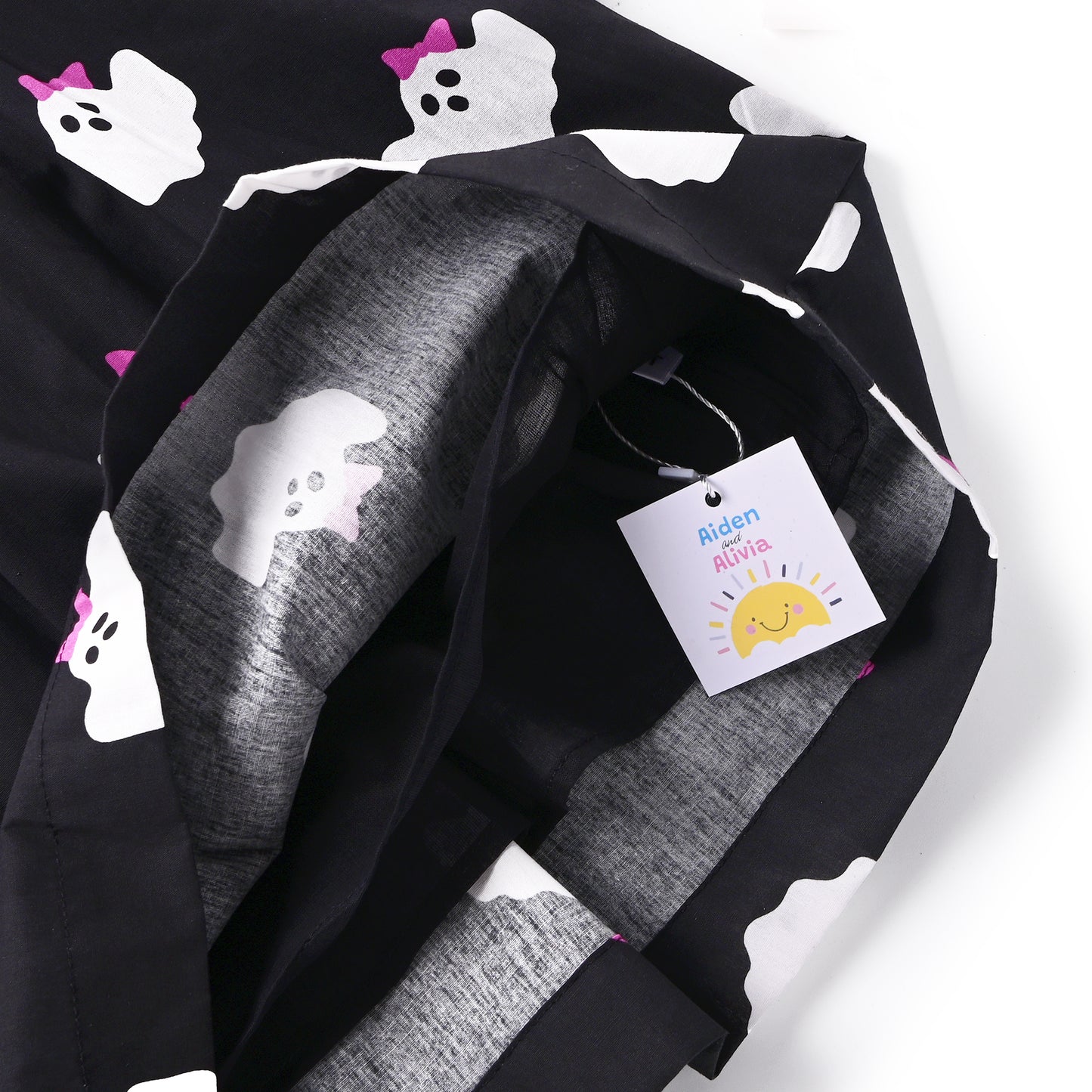 Ghost Pink Bow Dress, Black
