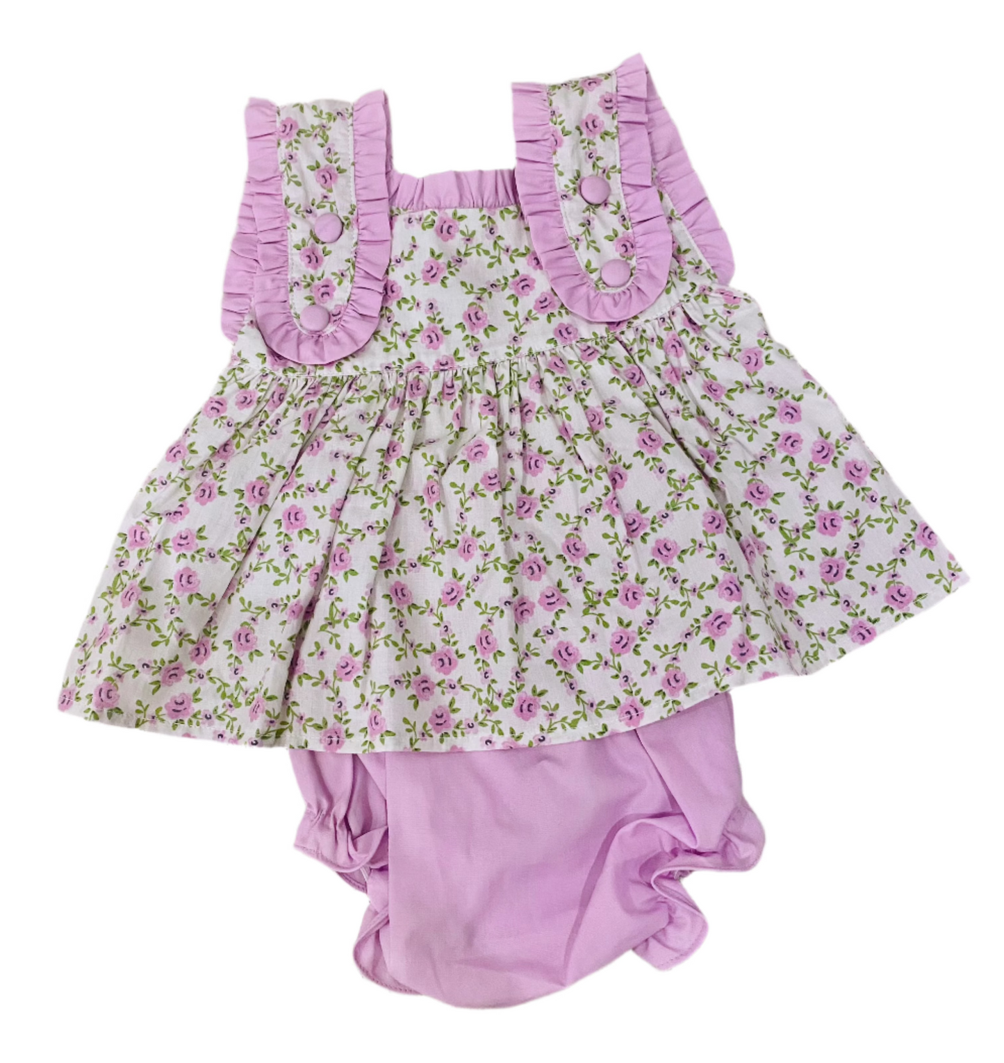 Spring Floral Diaper Set