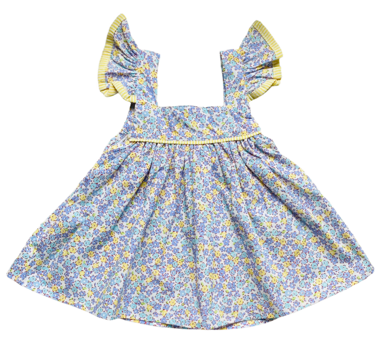 Floral Flourish Bloomer Set, Blue/Yellow