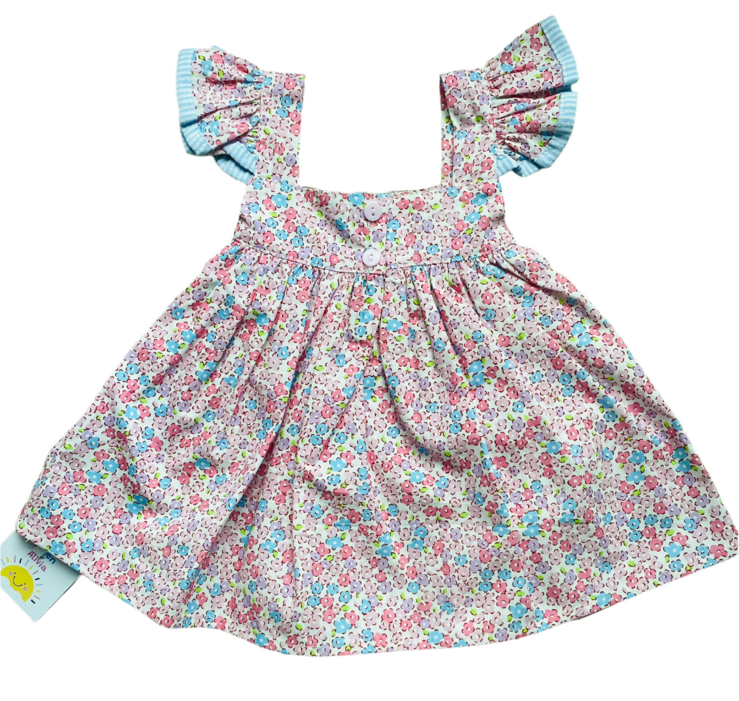 Floral Flourish Short Set, Pink/Blue