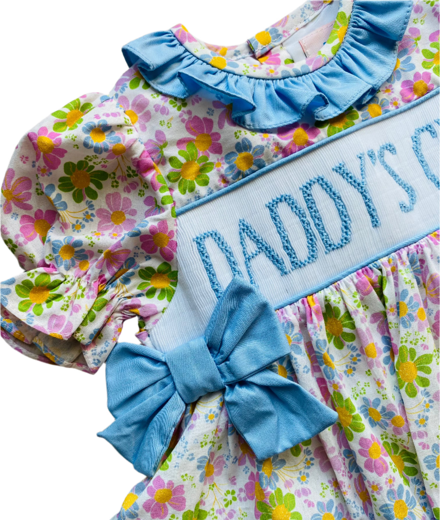 Daddy's Girl Smocked Bubble Set