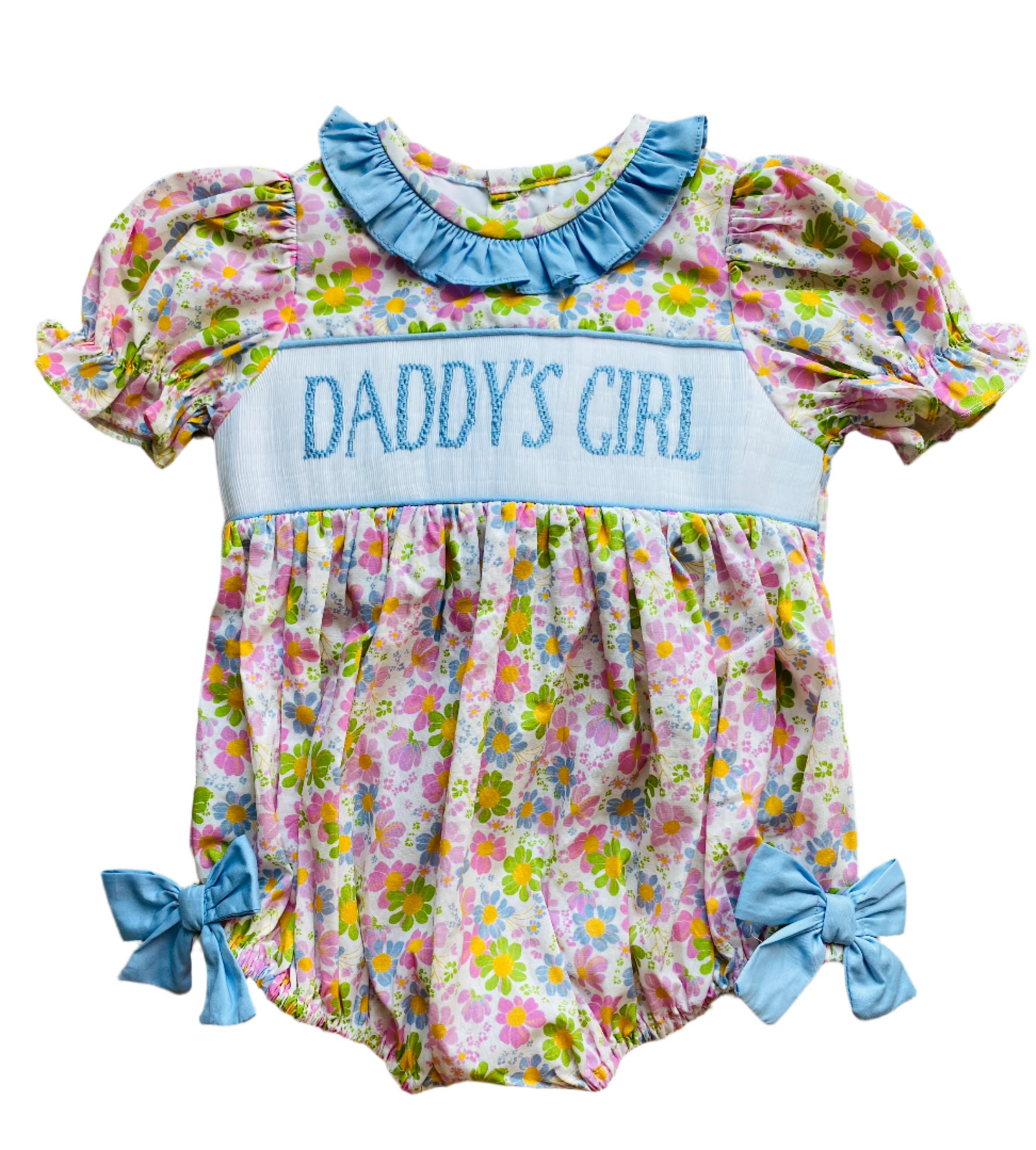 (NEW) Daddy's Girl Smocked Bubble Set