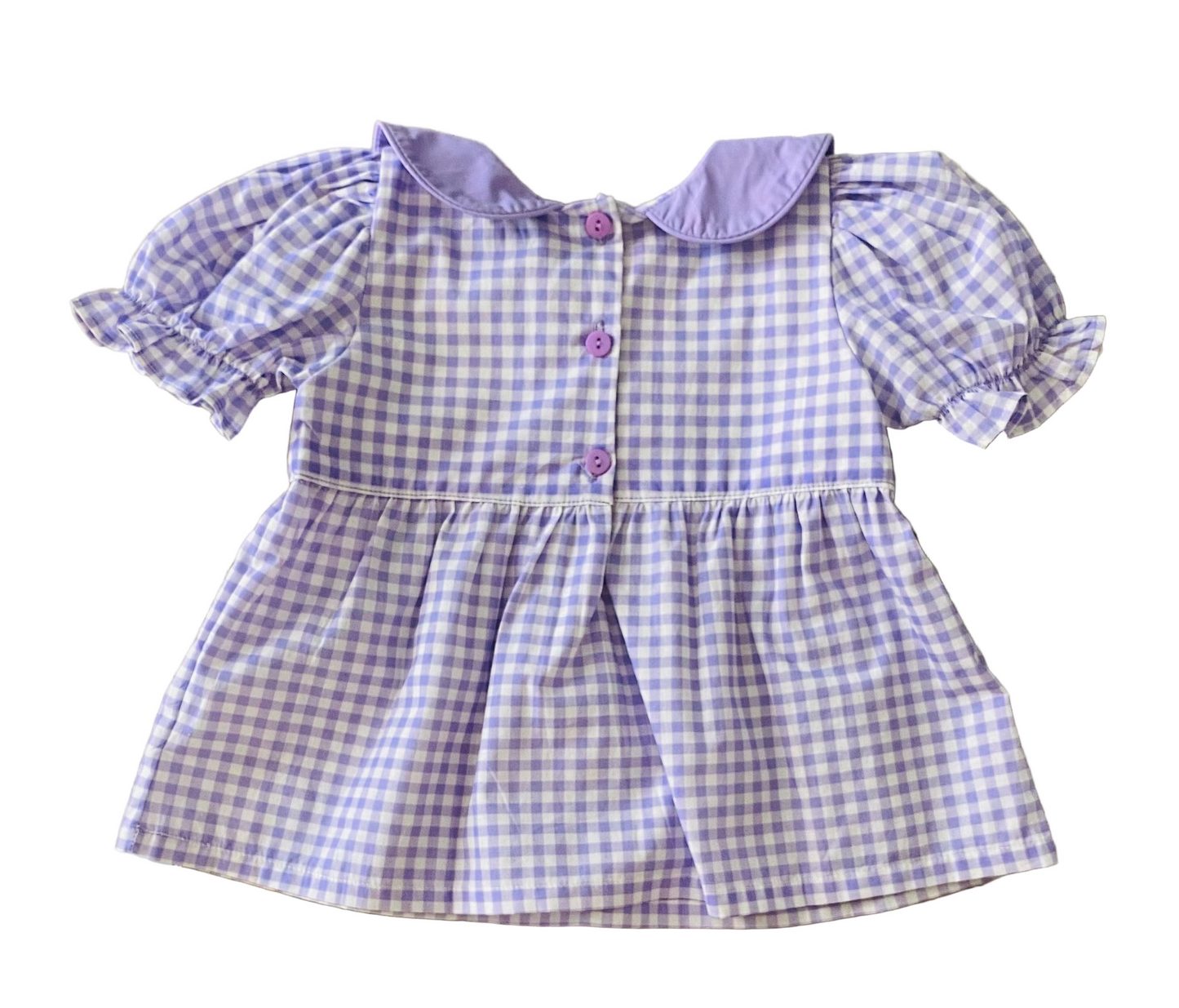 Ghost Smocked Diaper Set, Purple