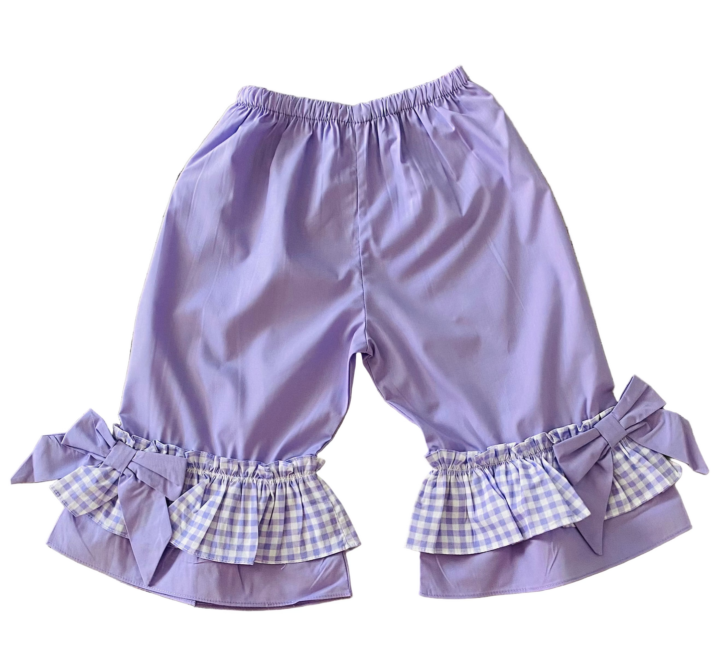Ghost Smocked Pant Set, Purple