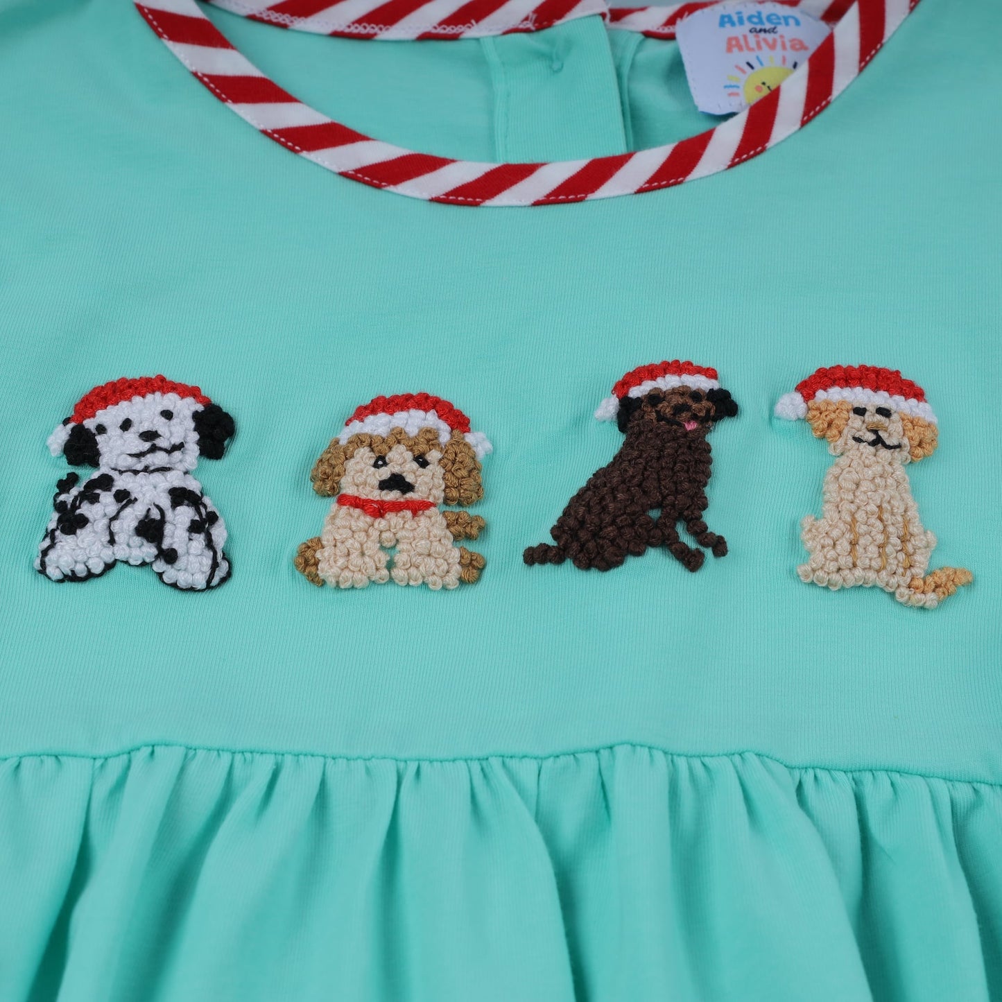 Holiday Dogs Pant Set, Turquoise