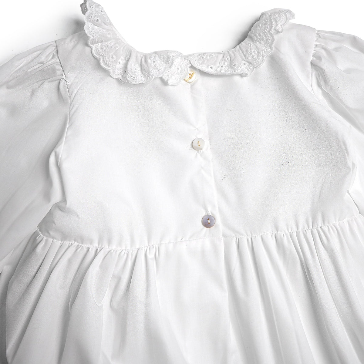 Eyelet All Around Dress, White