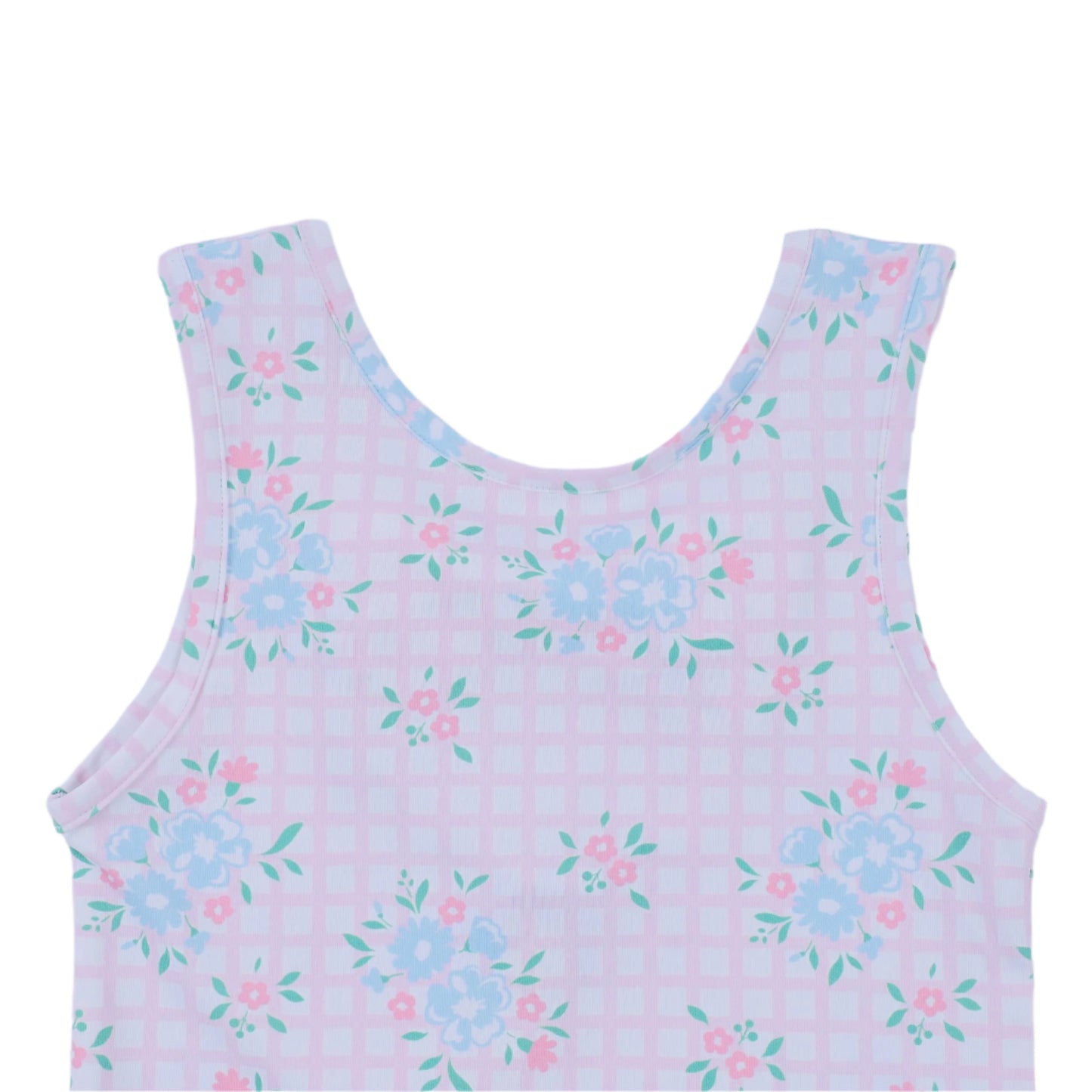 Classic Tennis Gingham Floral Skort Set, Pink