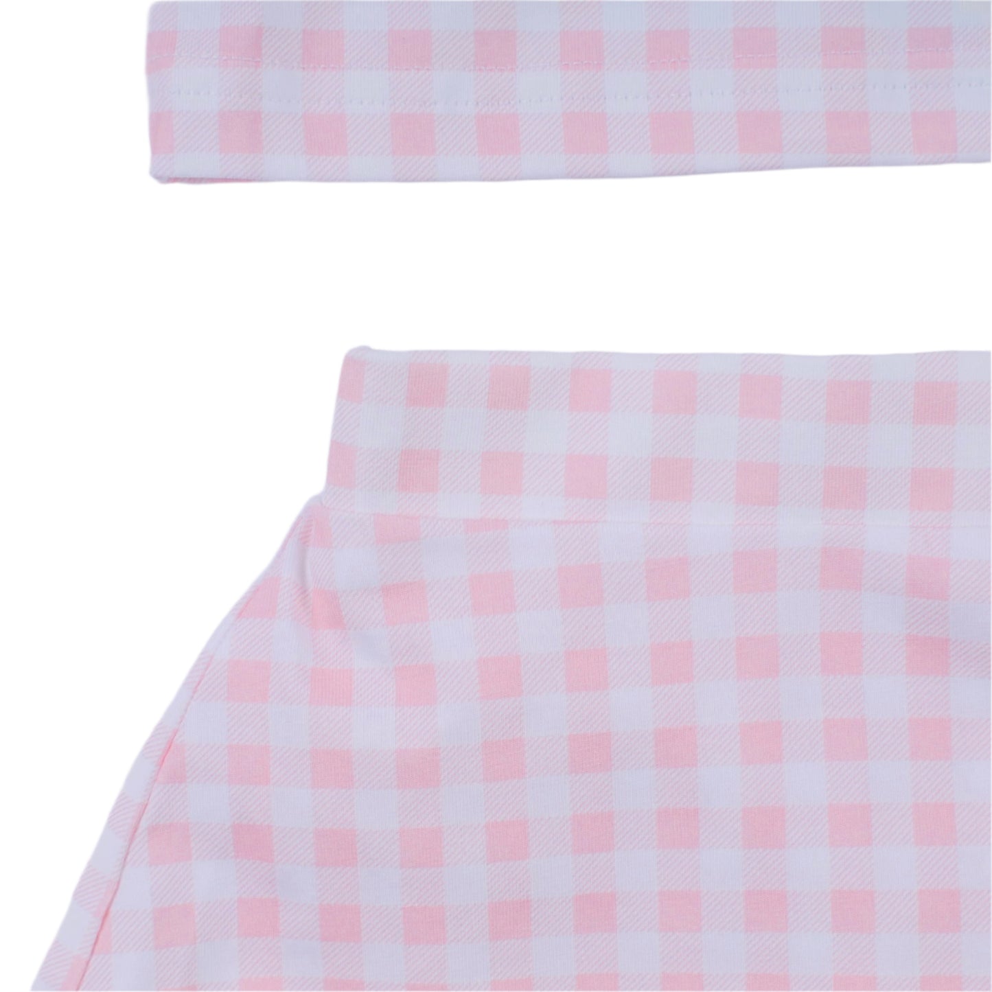 Classic Tennis Gingham Skort Set, Pink