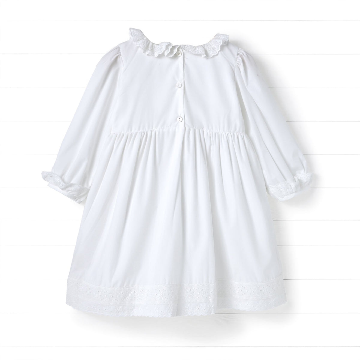 Eyelet All Around Dress, White