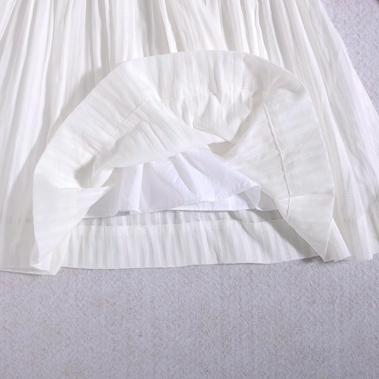 Rose Smock Dress, White