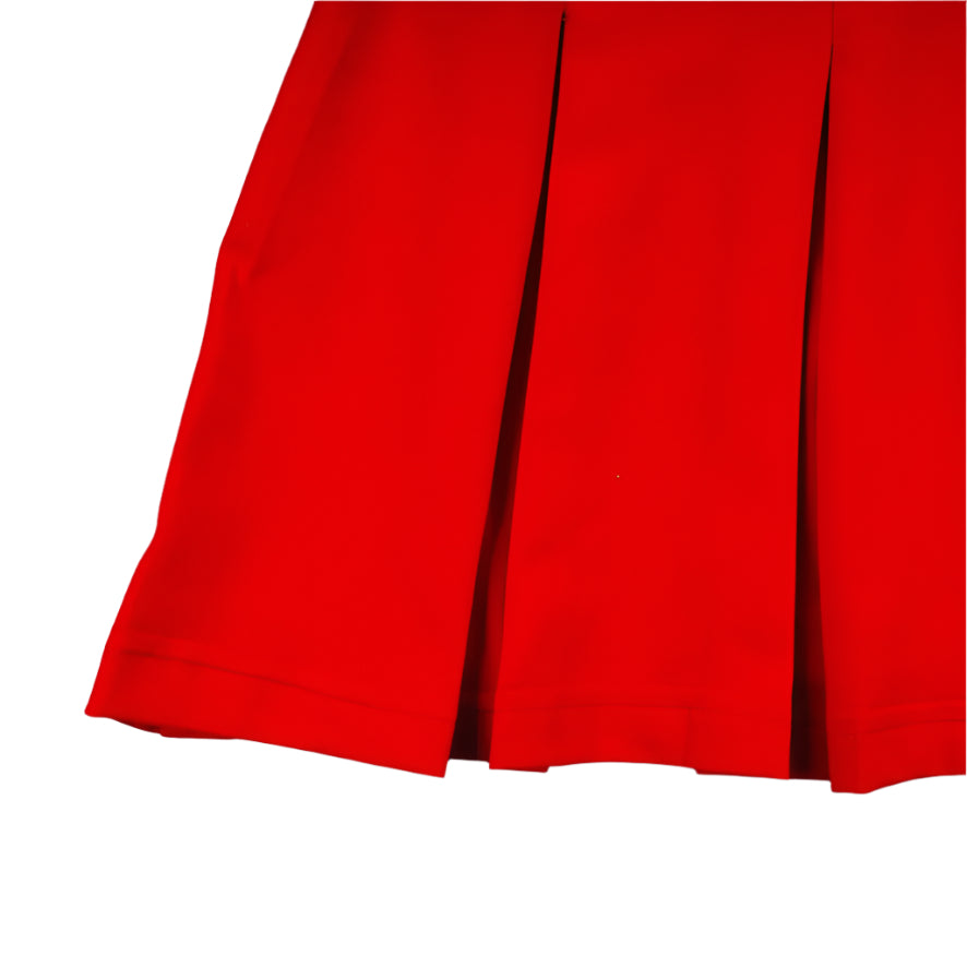 Candy Cane Collar Dress, Red