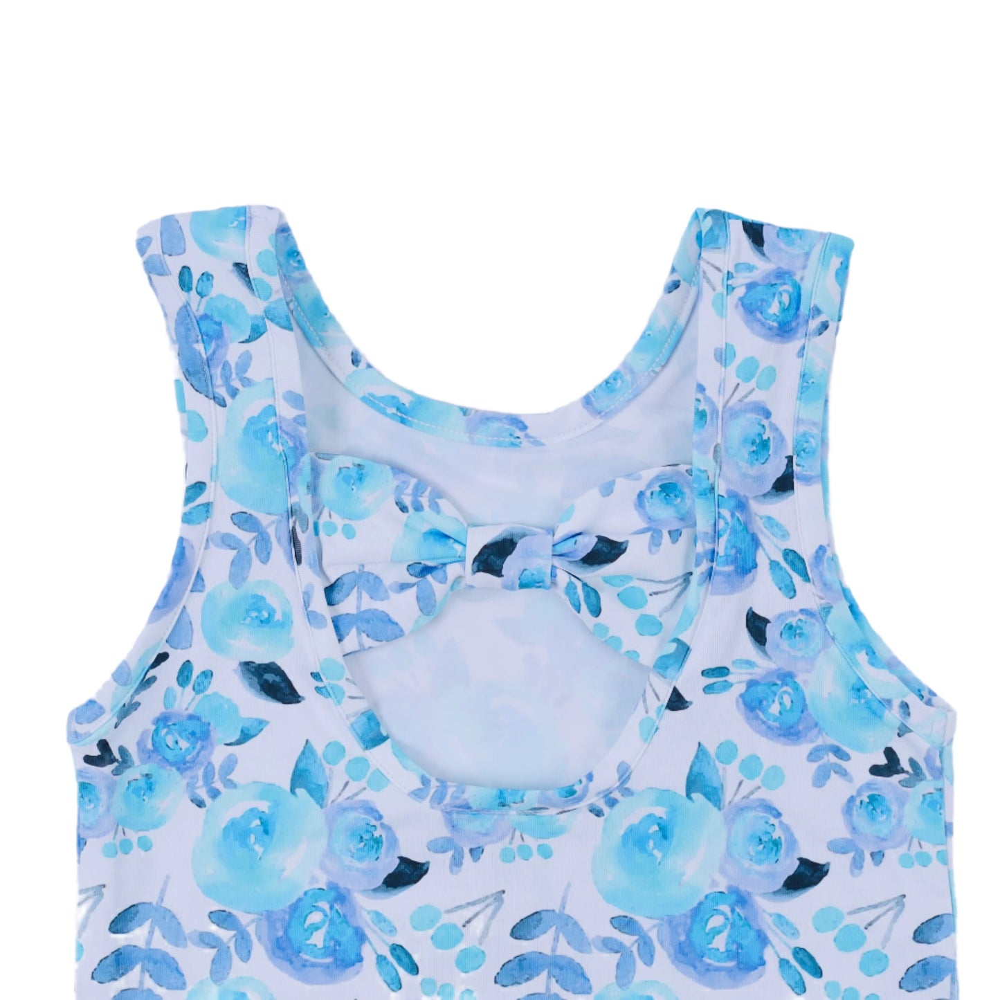 Classic Tennis Floral Skort Set, Blue