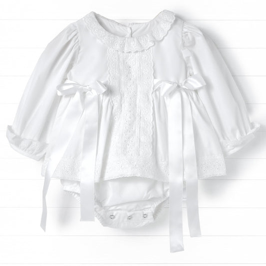 Eyelet All Around Bubble, White
