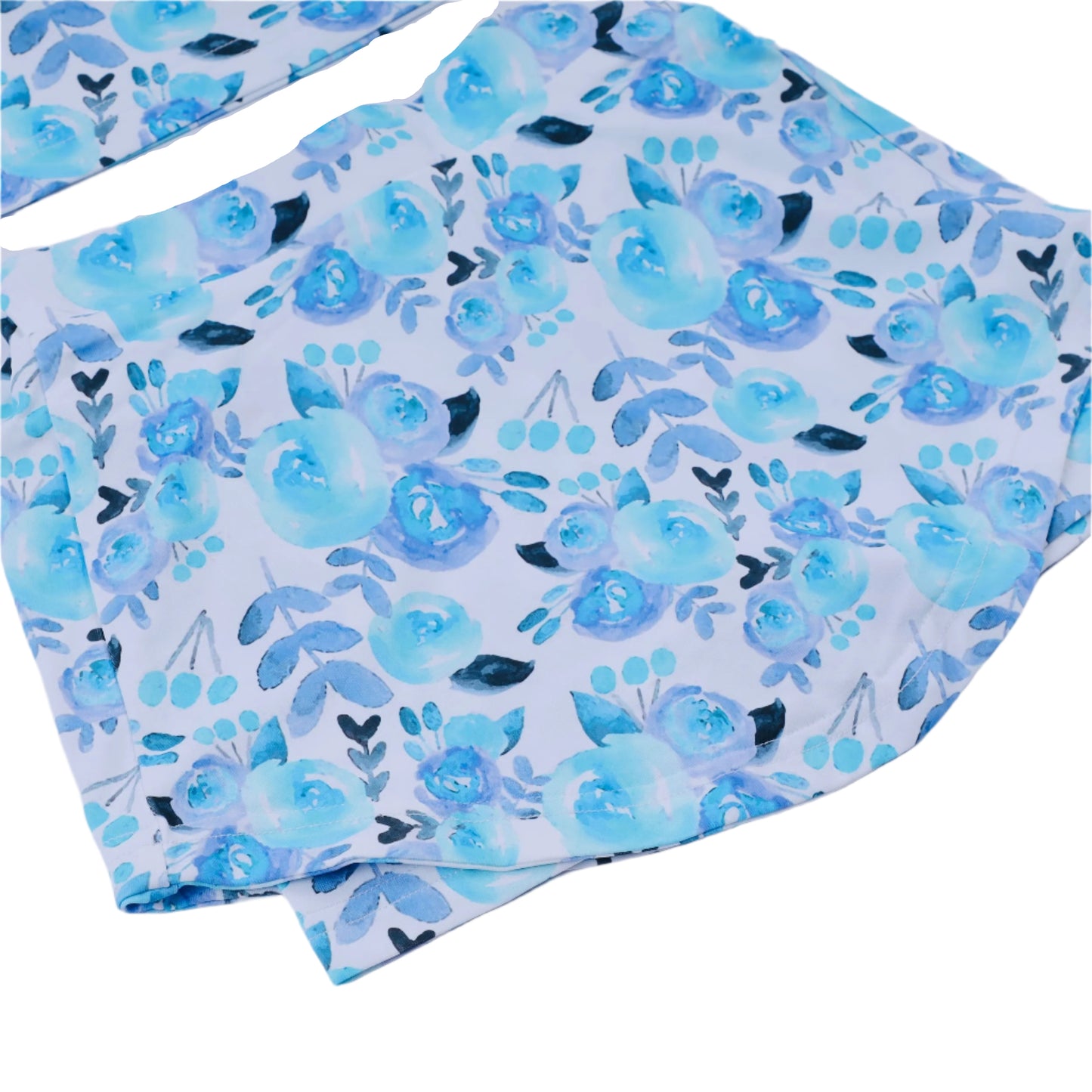 Classic Tennis Floral Skort Set, Blue