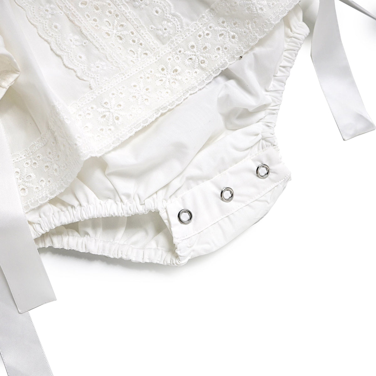 Eyelet All Around Bubble, White