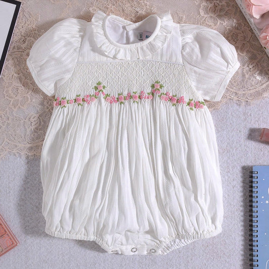 Rose Smock Bubble, White
