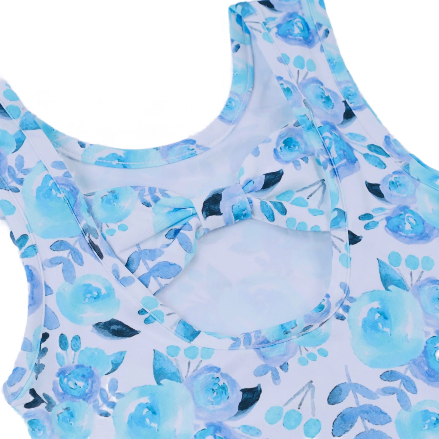 Classic Tennis Floral Skort Set, Blue