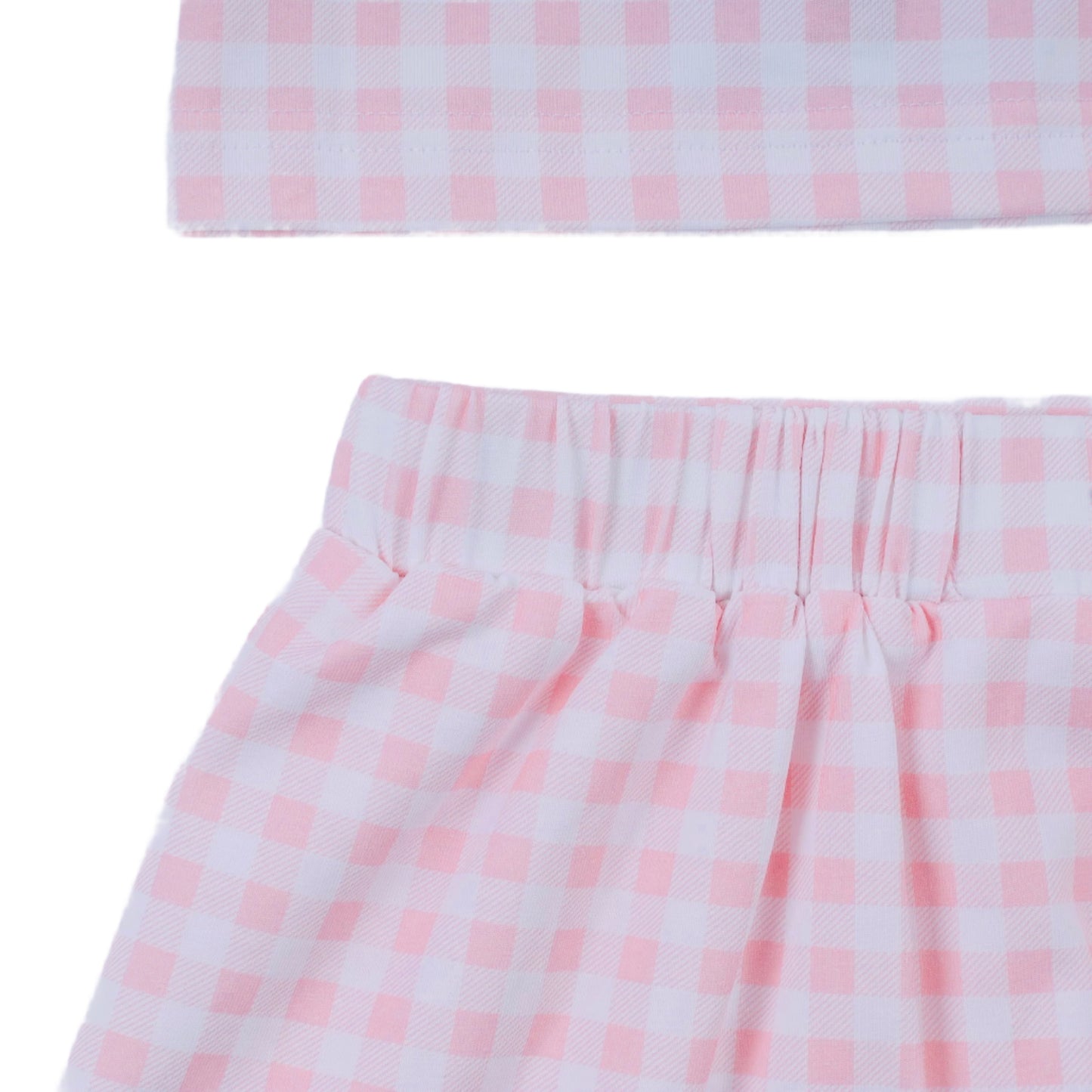 Classic Tennis Gingham Skort Set, Pink