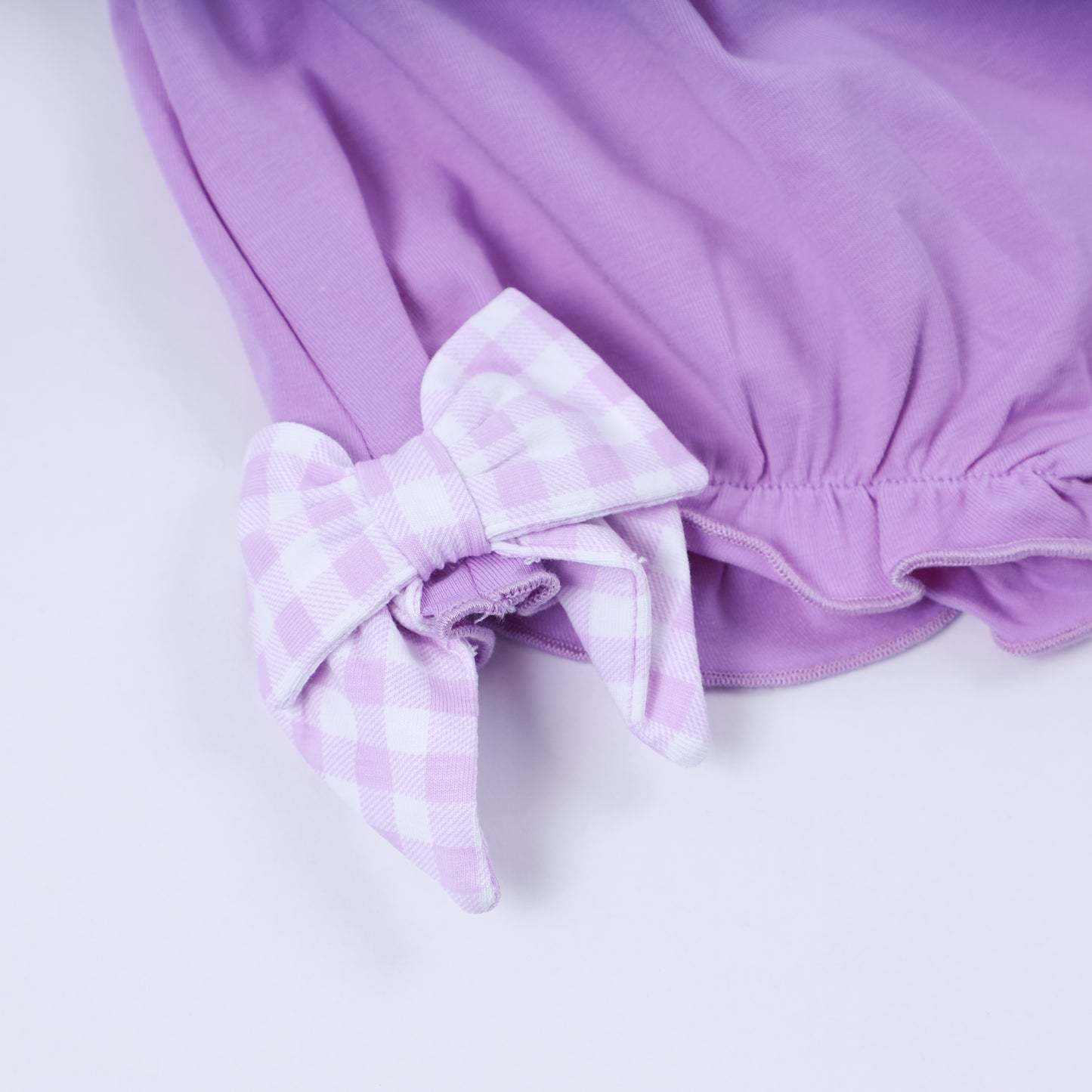 "TROUBLE" Smock Diaper Set, Pale Purple