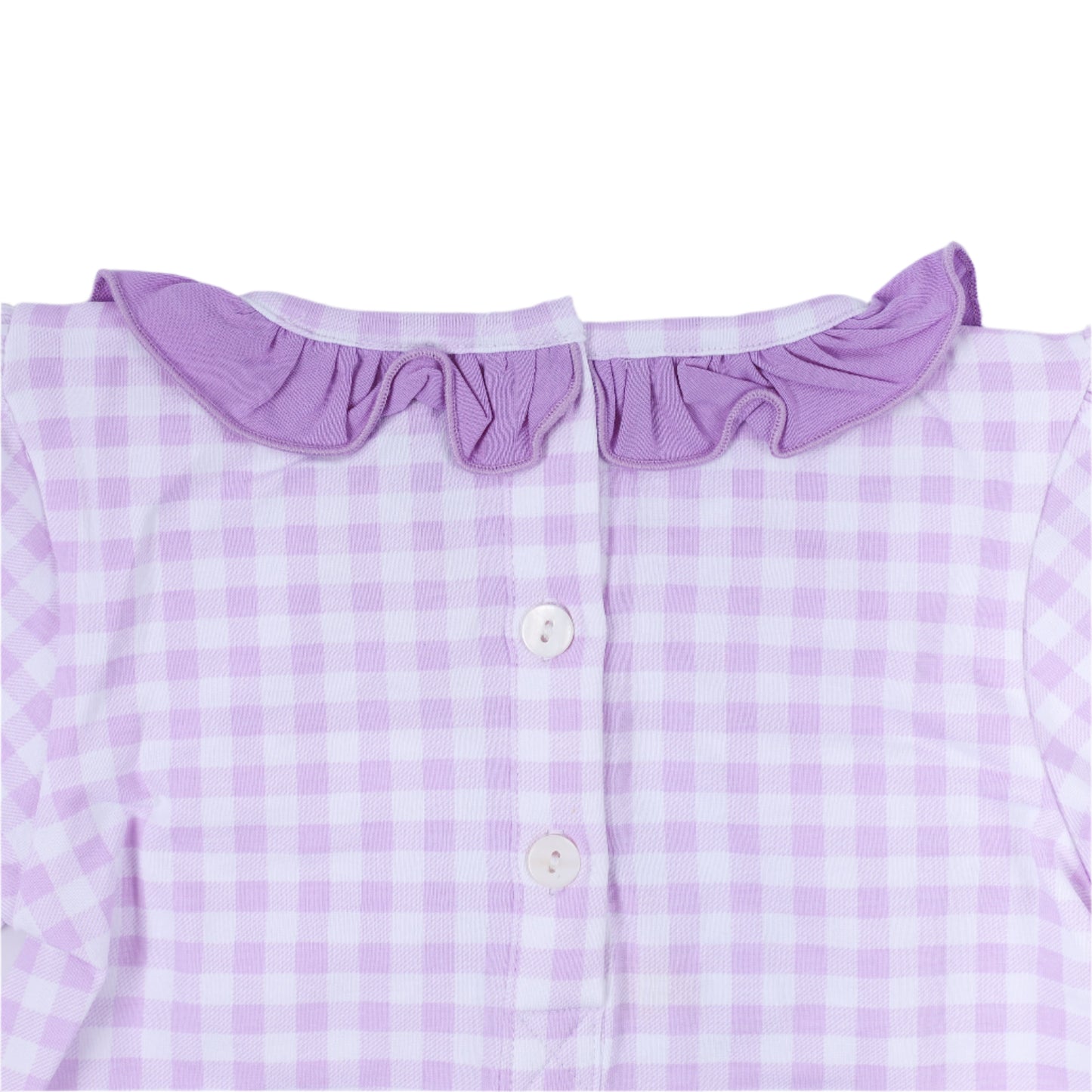 "TROUBLE" Smock Diaper Set, Pale Purple