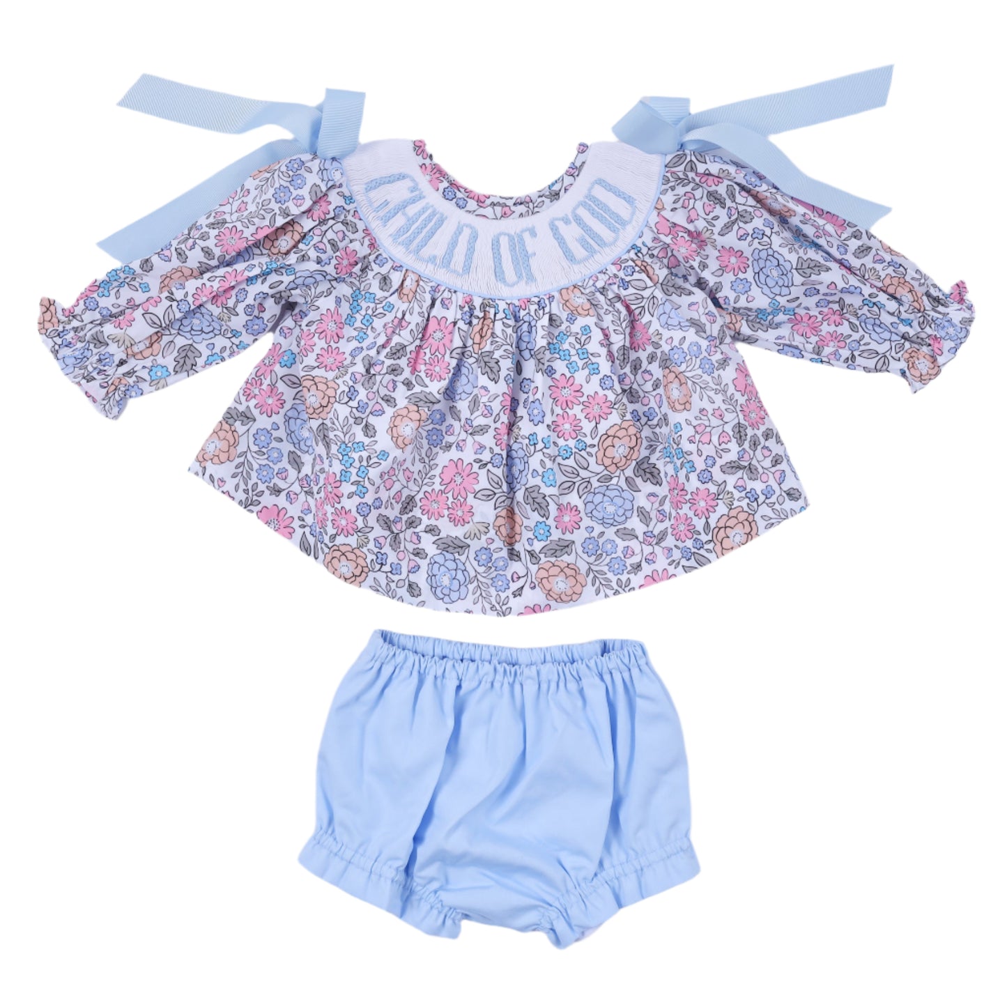 Child Of God Smock Diaper Set