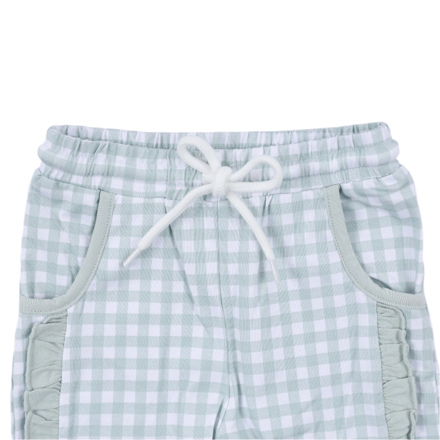 Cross Smocked Jogger Set, Sage