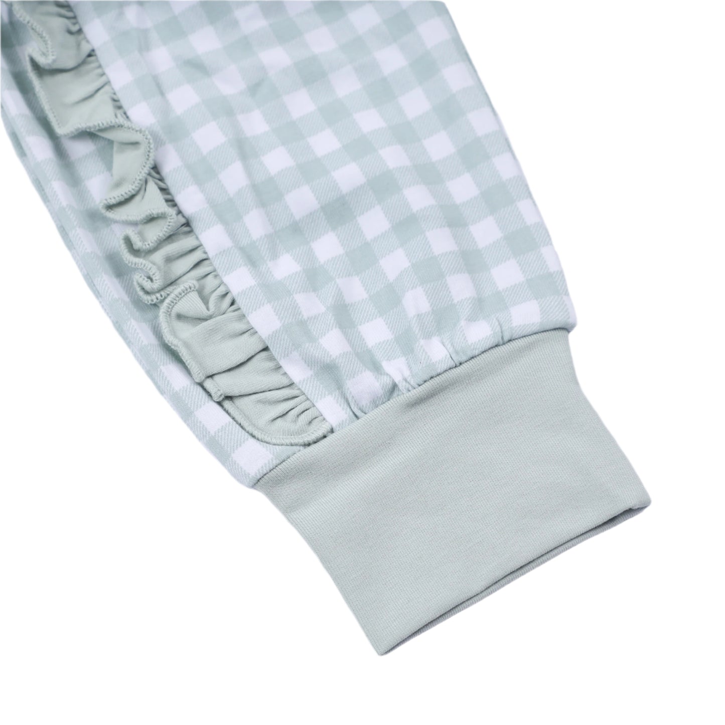 Cross Smocked Jogger Set, Sage