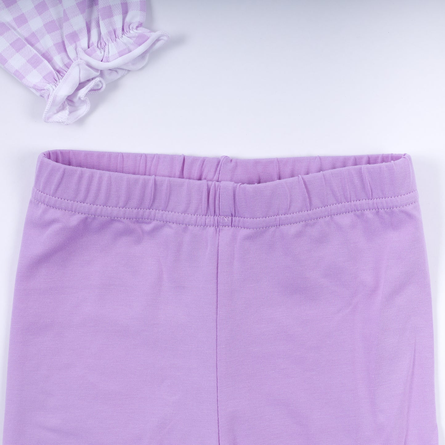 "TROUBLE" Smock Legging Set, Pale Purple