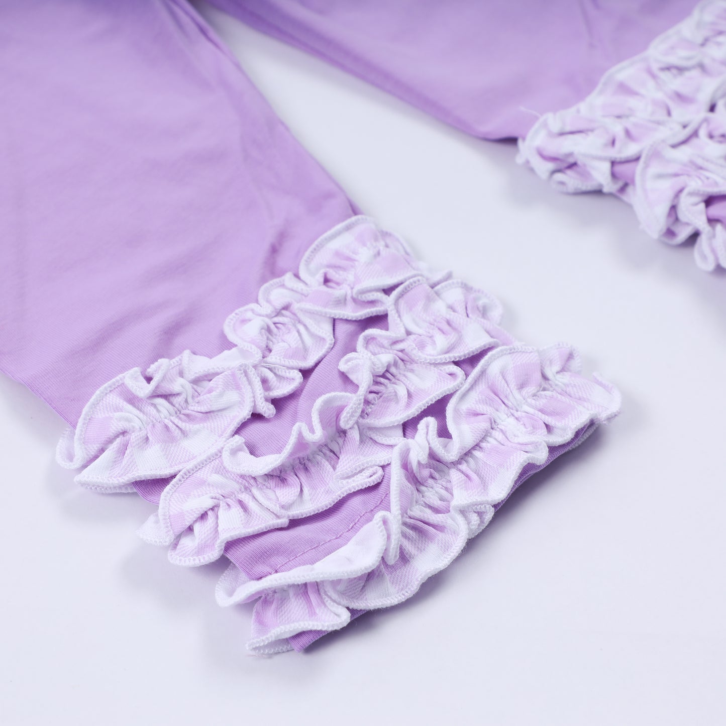 "TROUBLE" Smock Legging Set, Pale Purple