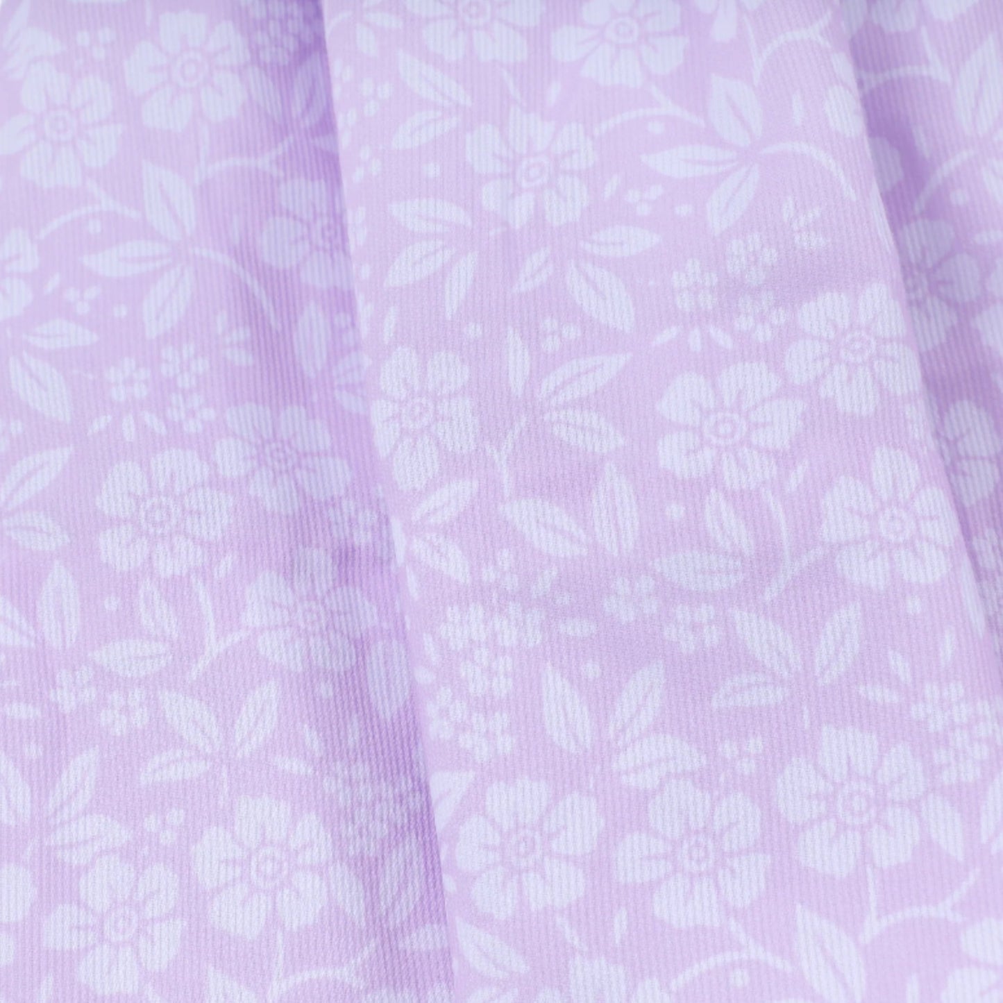 White Floral Tie Smocked Dress, Lavender