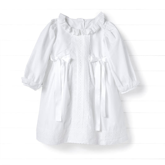 Eyelet All Around Dress, White