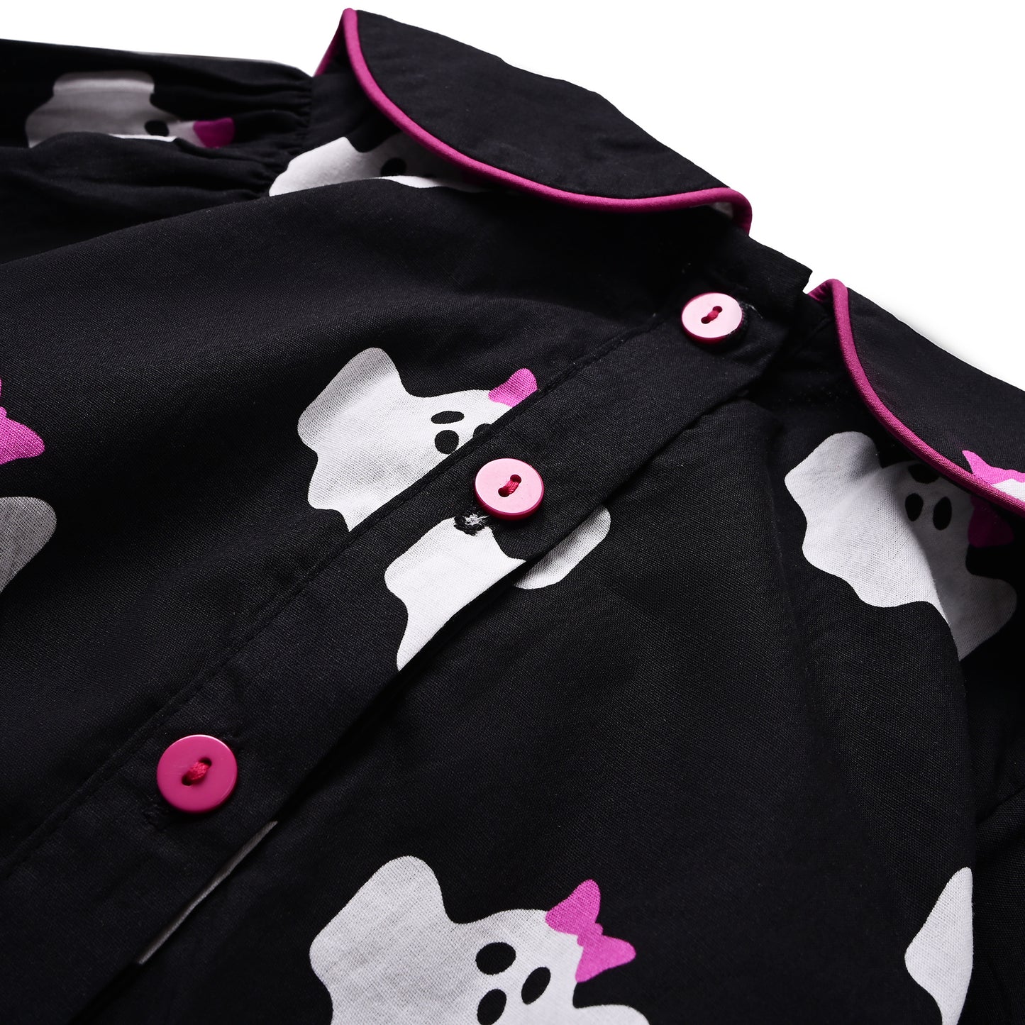 Ghost Pink Bow Bubble, Black