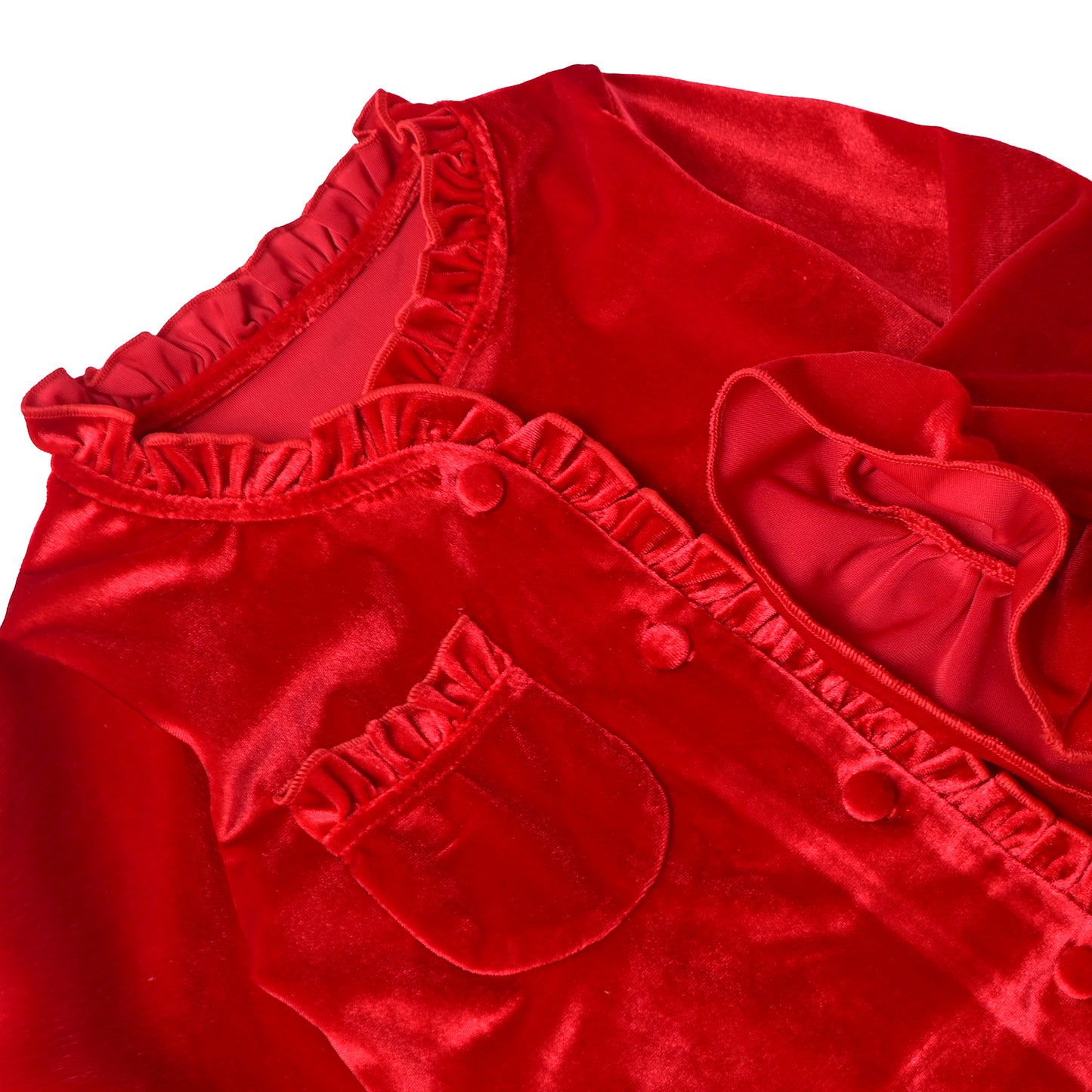 Christmas Velvet Pajama, Red