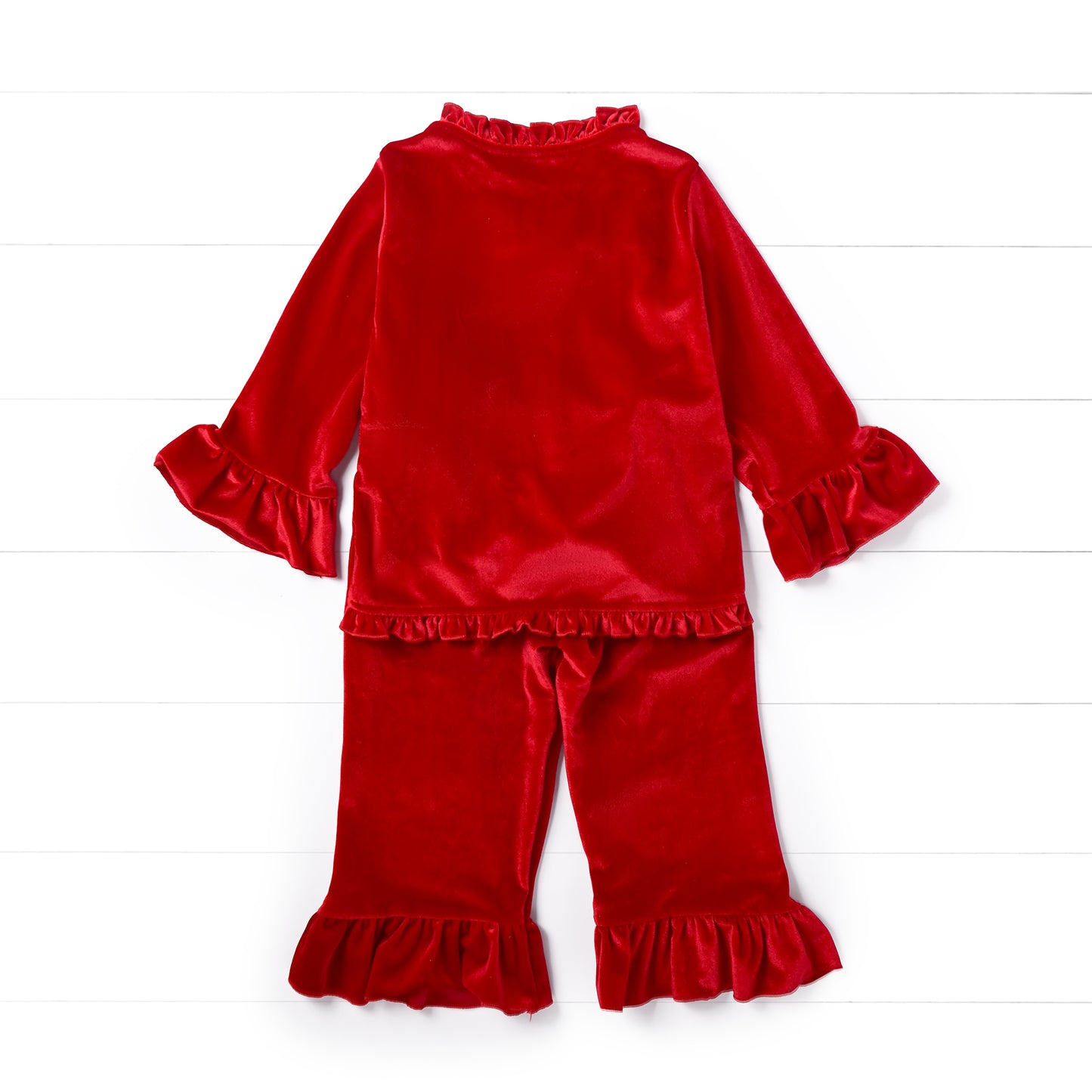 Christmas Velvet Pajama, Red