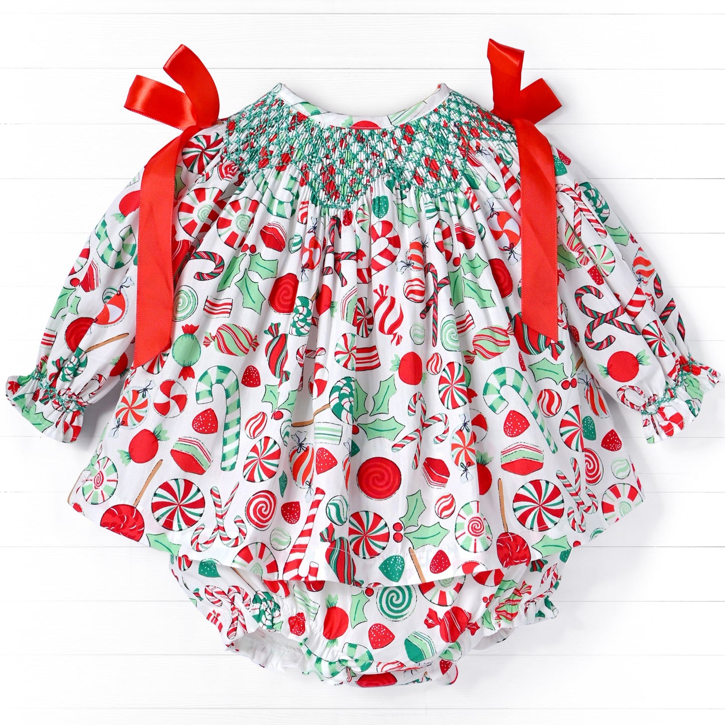 Mint Candy Diaper, Red/White