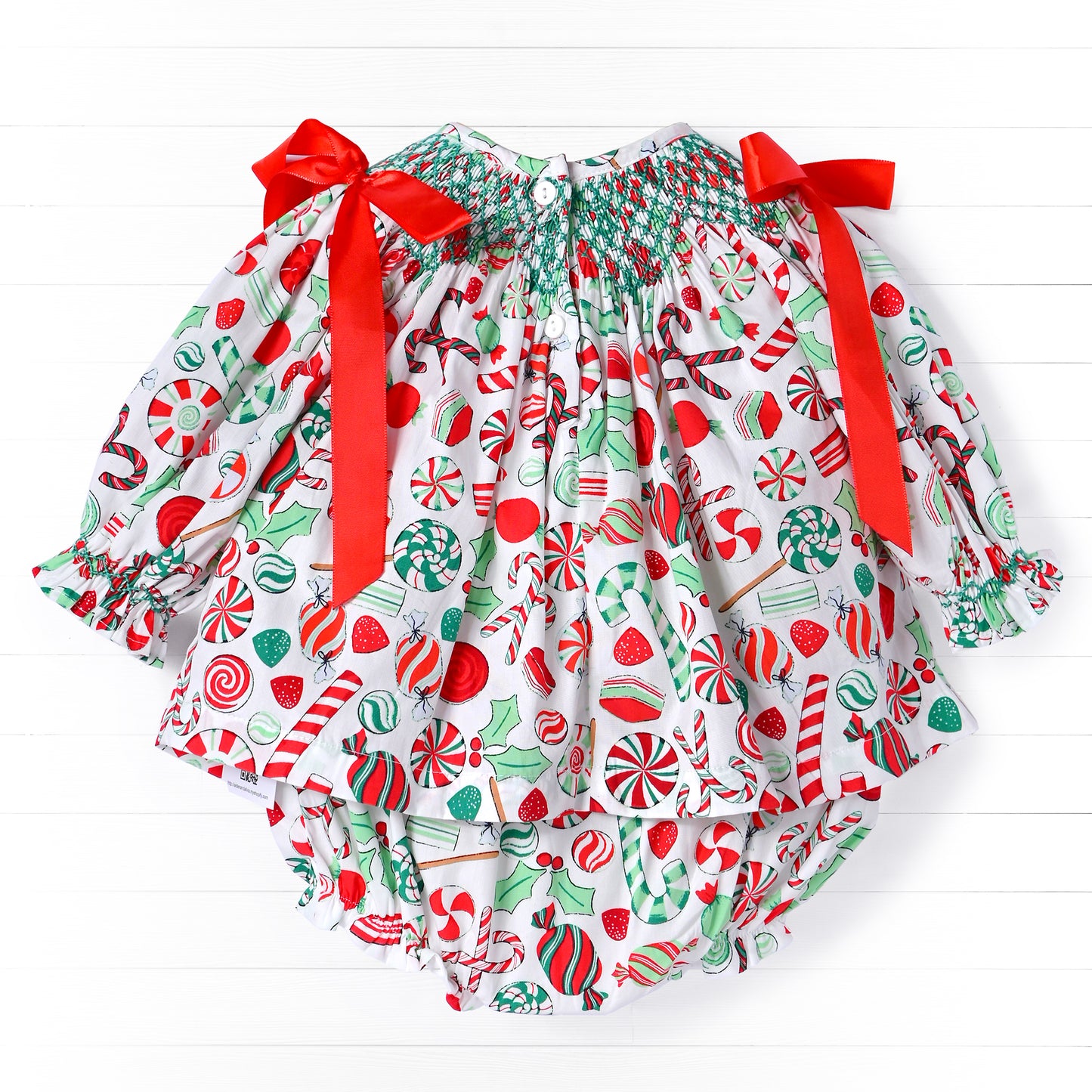 Mint Candy Diaper, Red/White