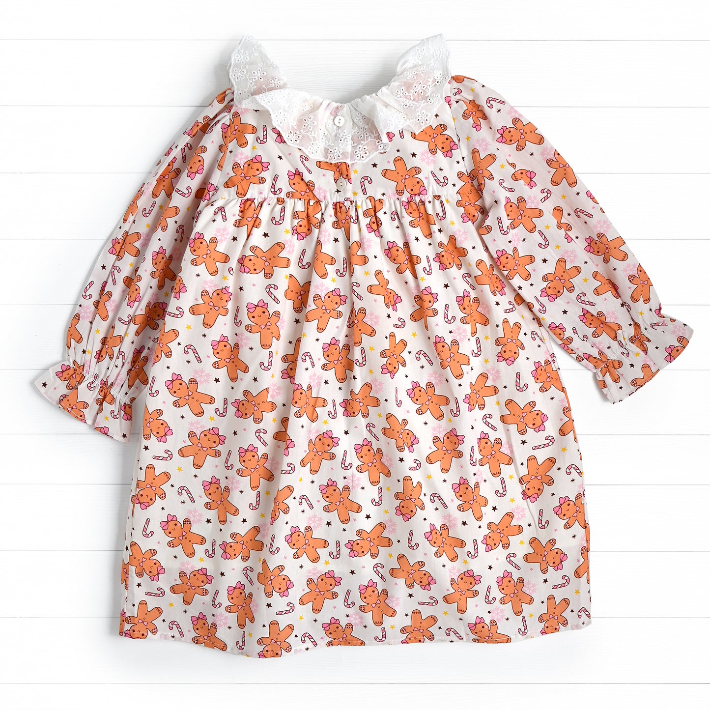 Gingerbread Girl Dress, Pink