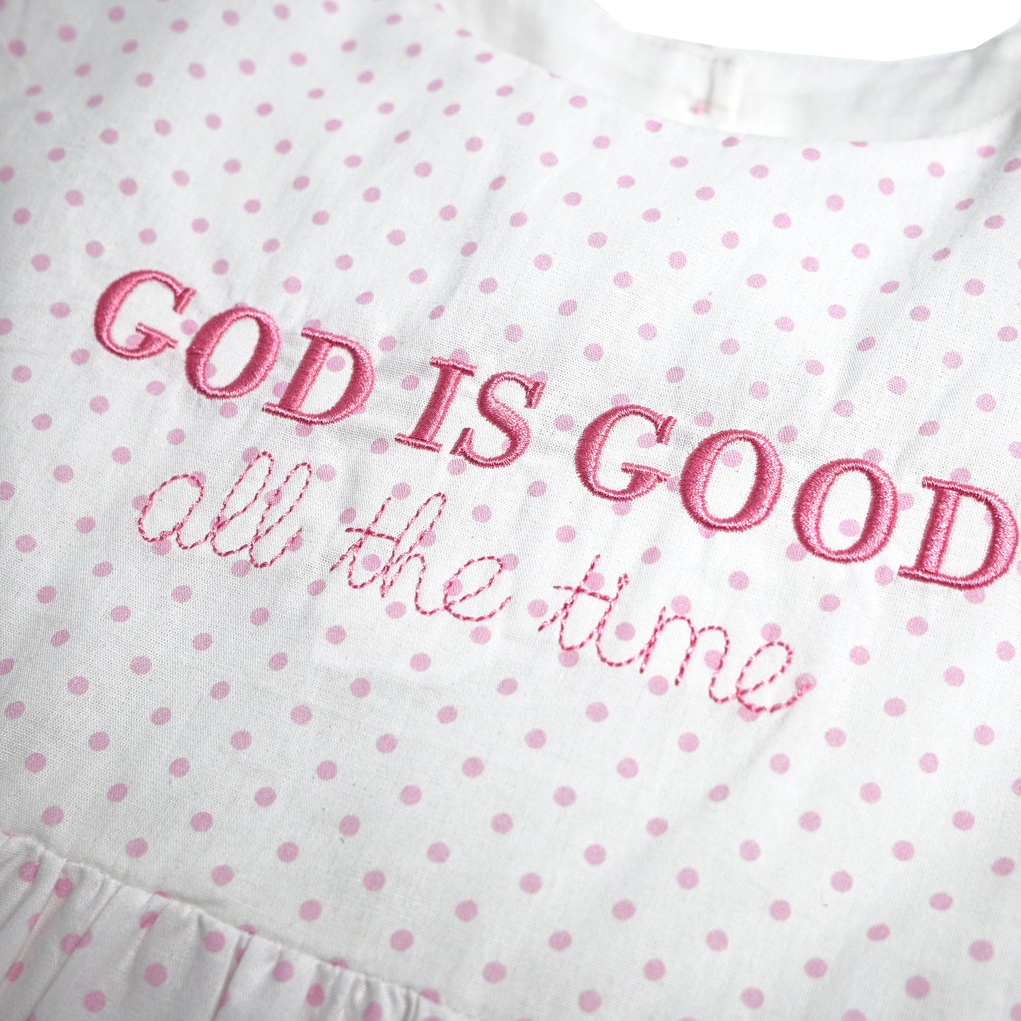God Is Good Dress, White