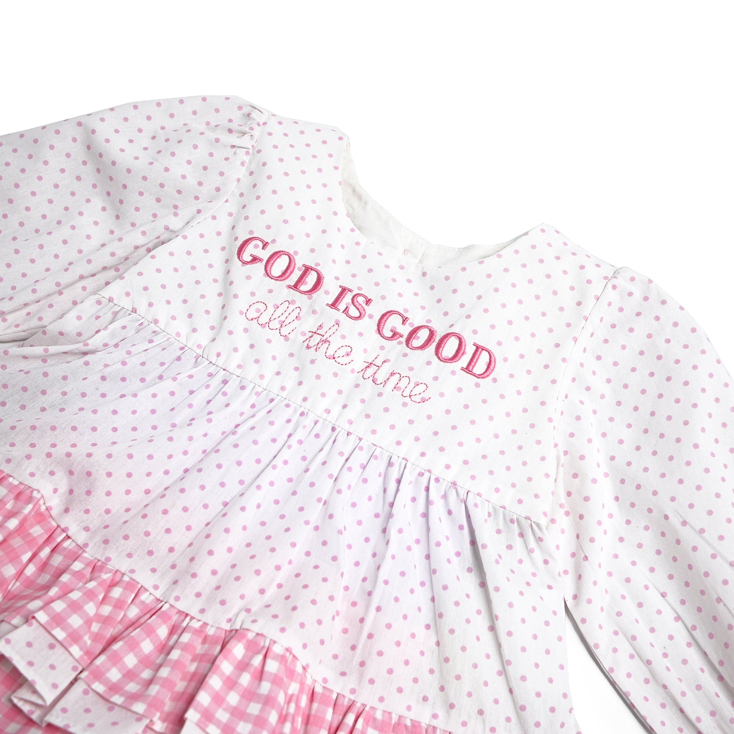 God Is Good Diaper Set, White