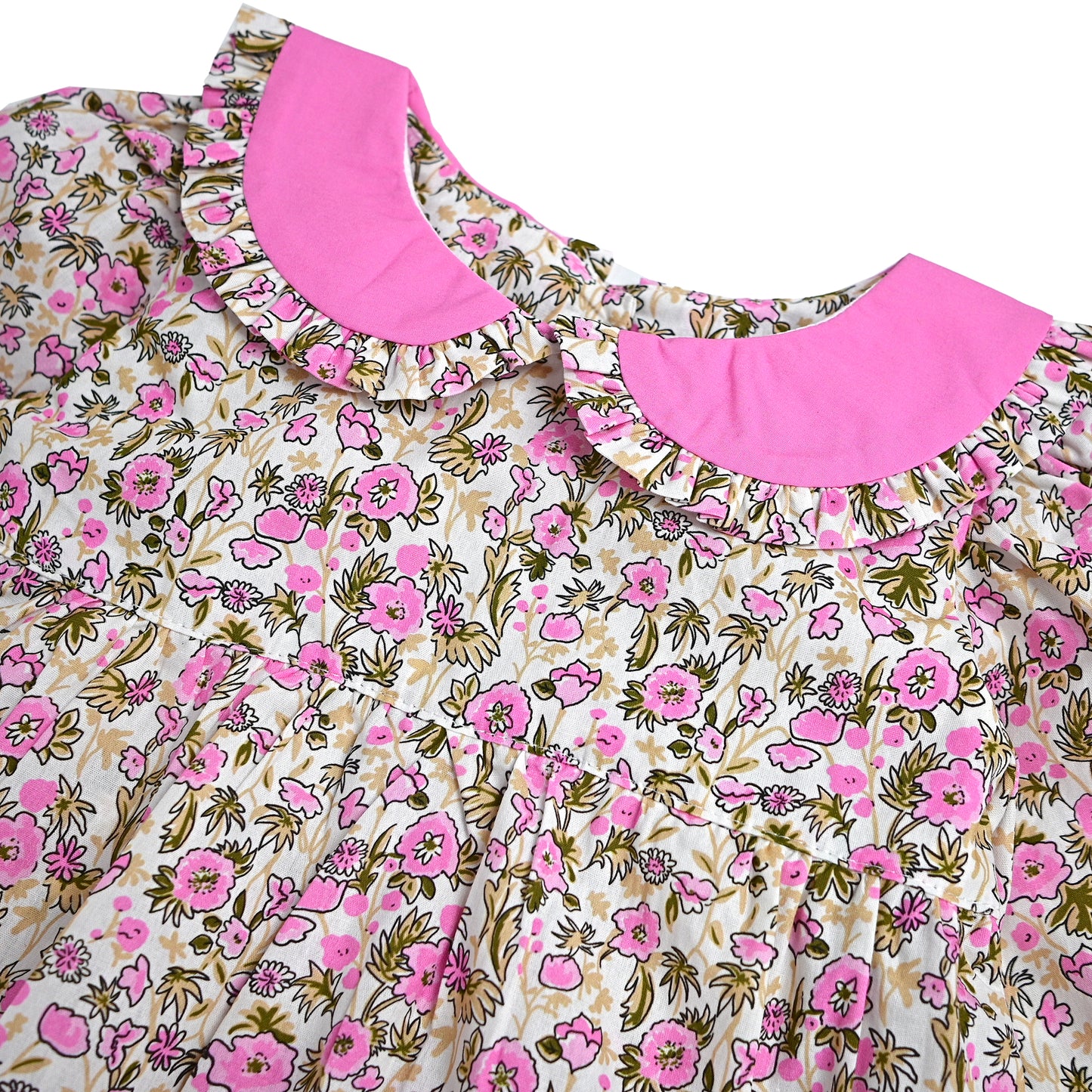 Floral Flutter Diaper Set, Pink