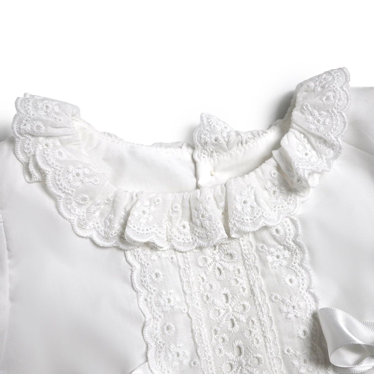 Eyelet All Around Bubble, White