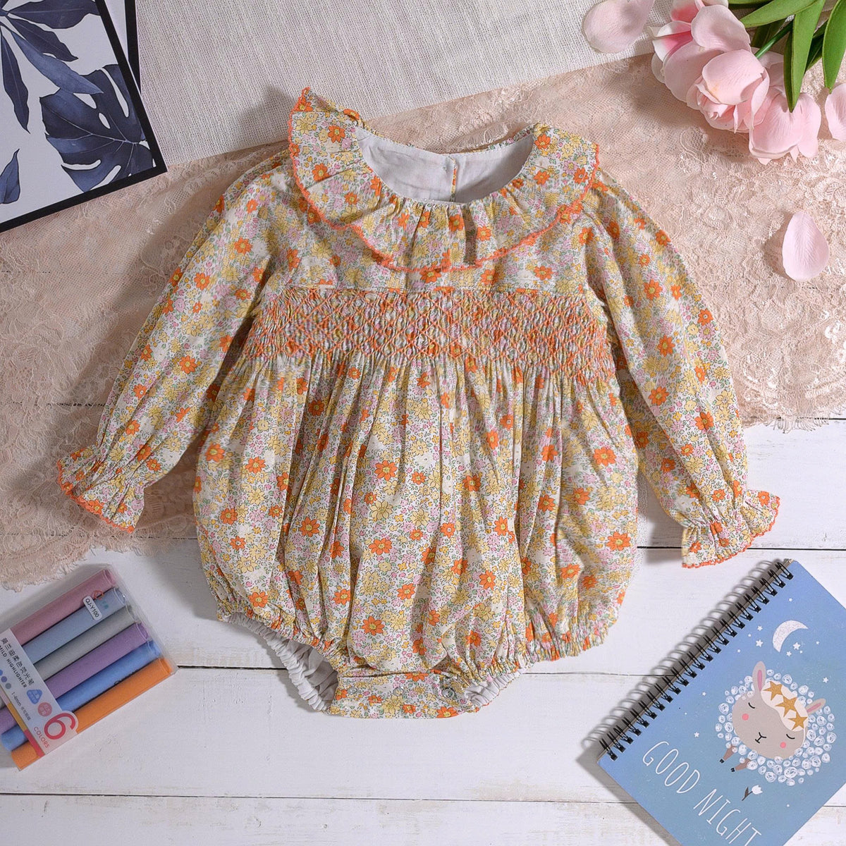 Autumn Meadow Smocked Bubble