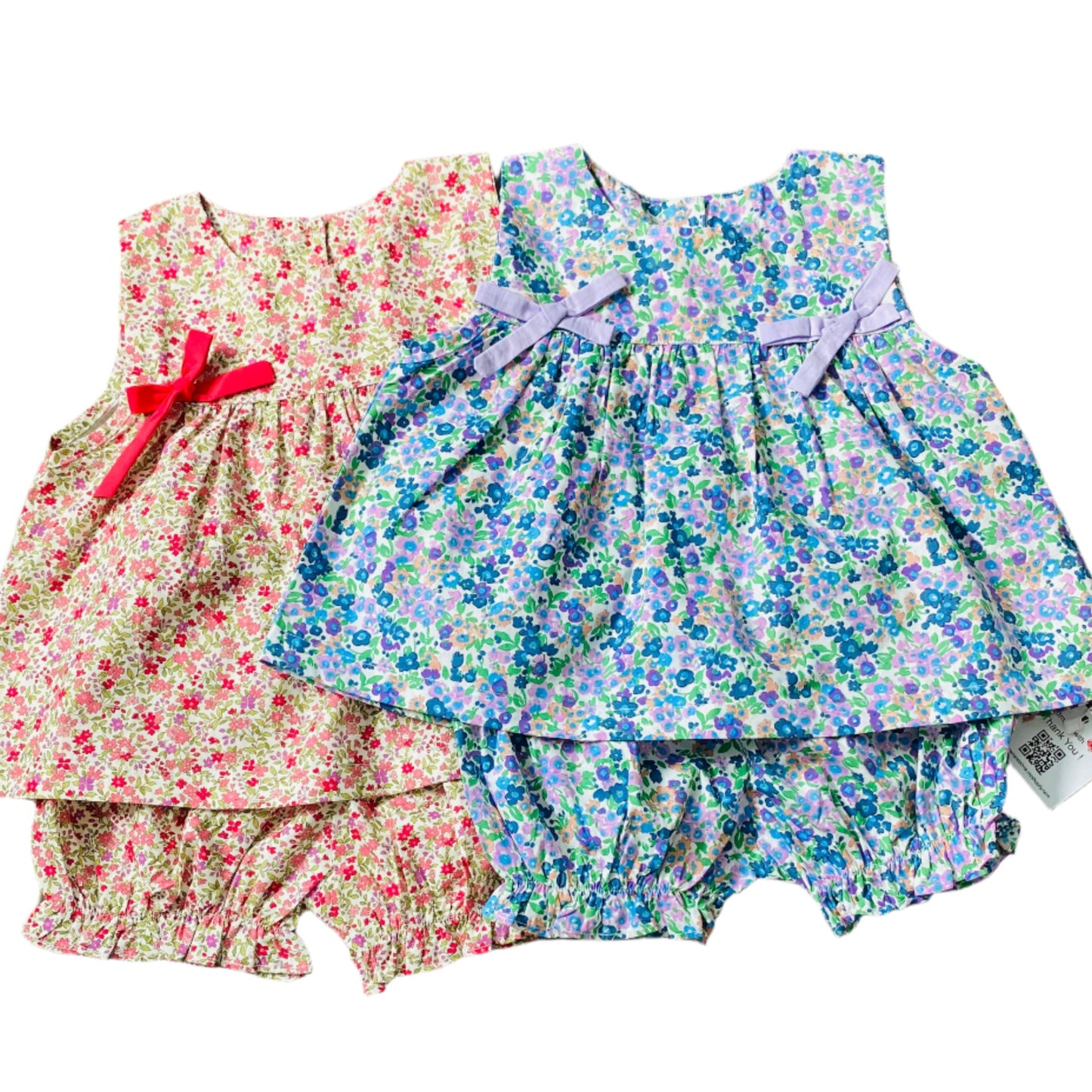 Floral Side Tie Bloomer Set