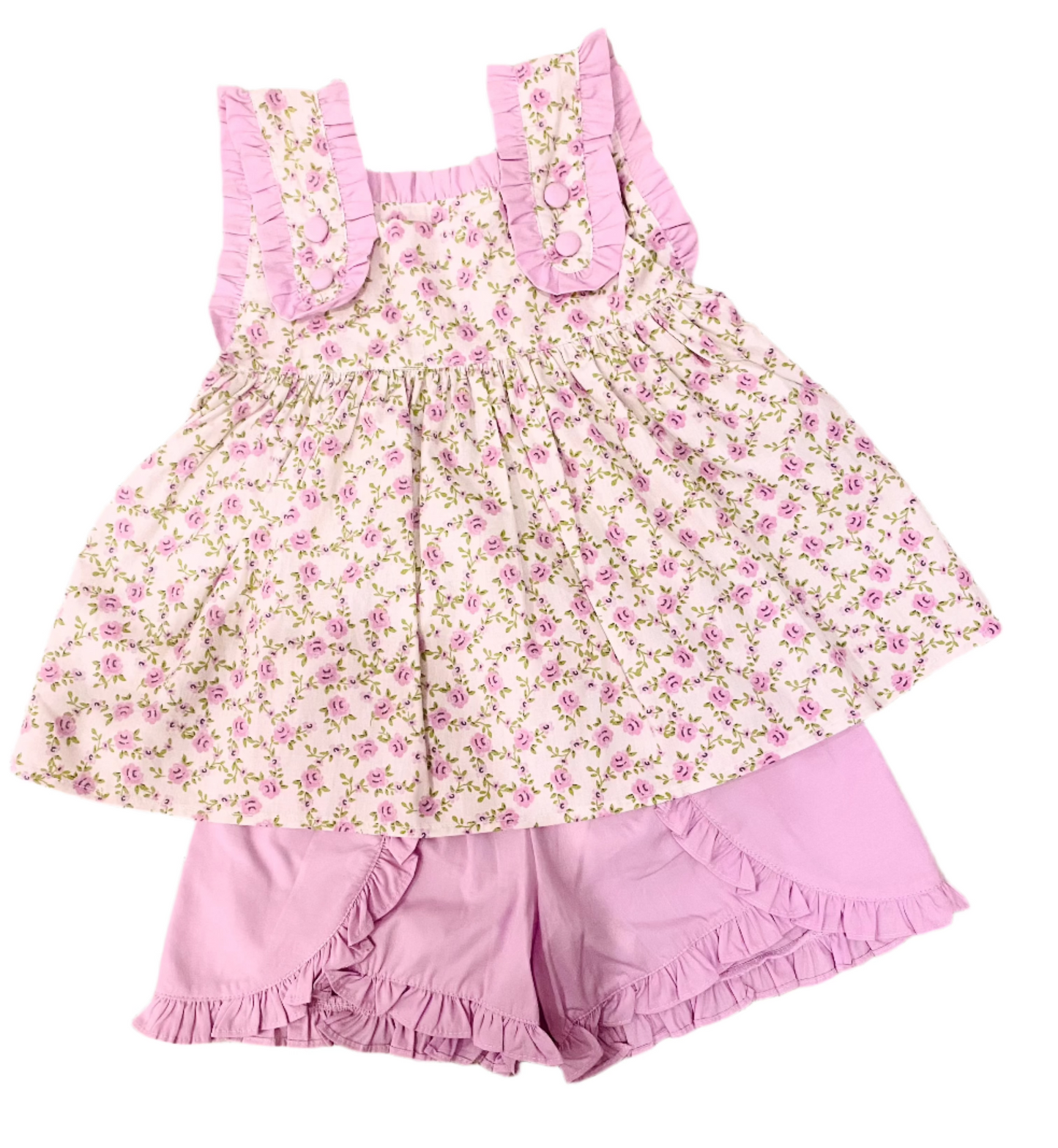 Spring Floral Short Set