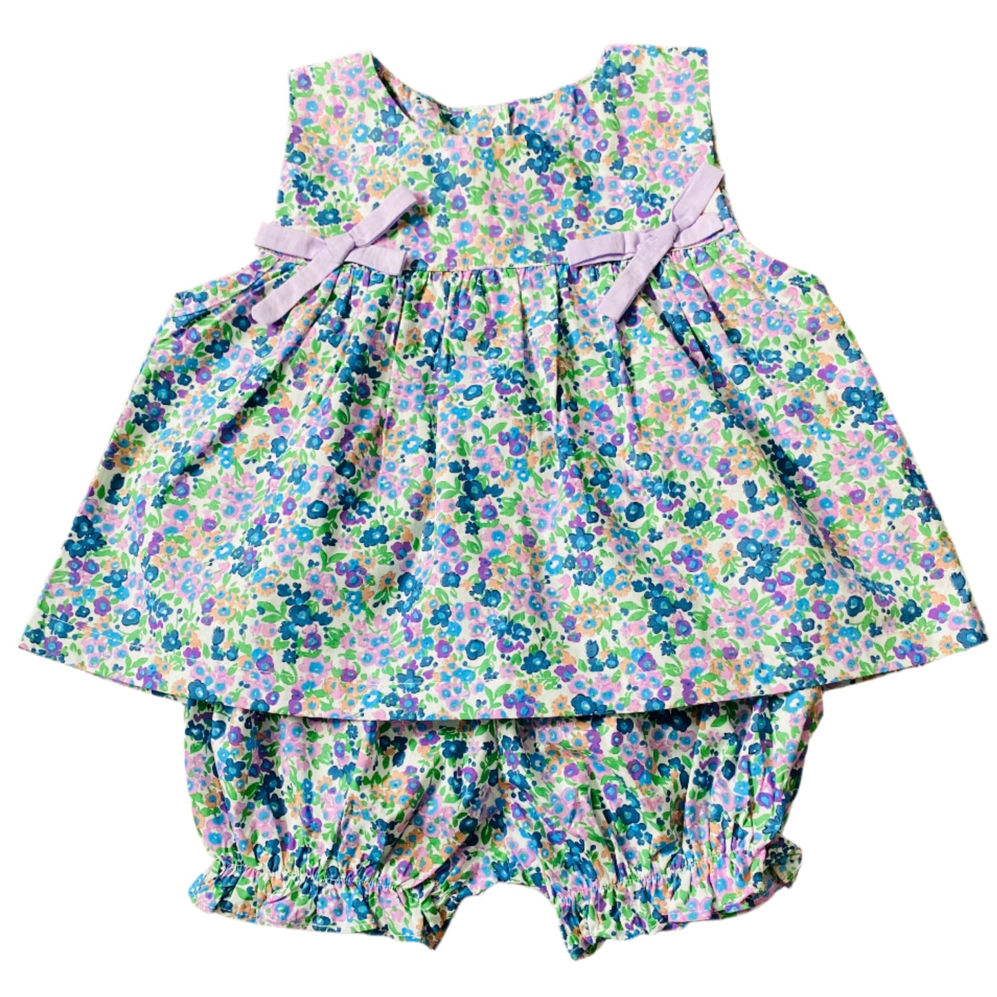 Floral Side Tie Bloomer Set