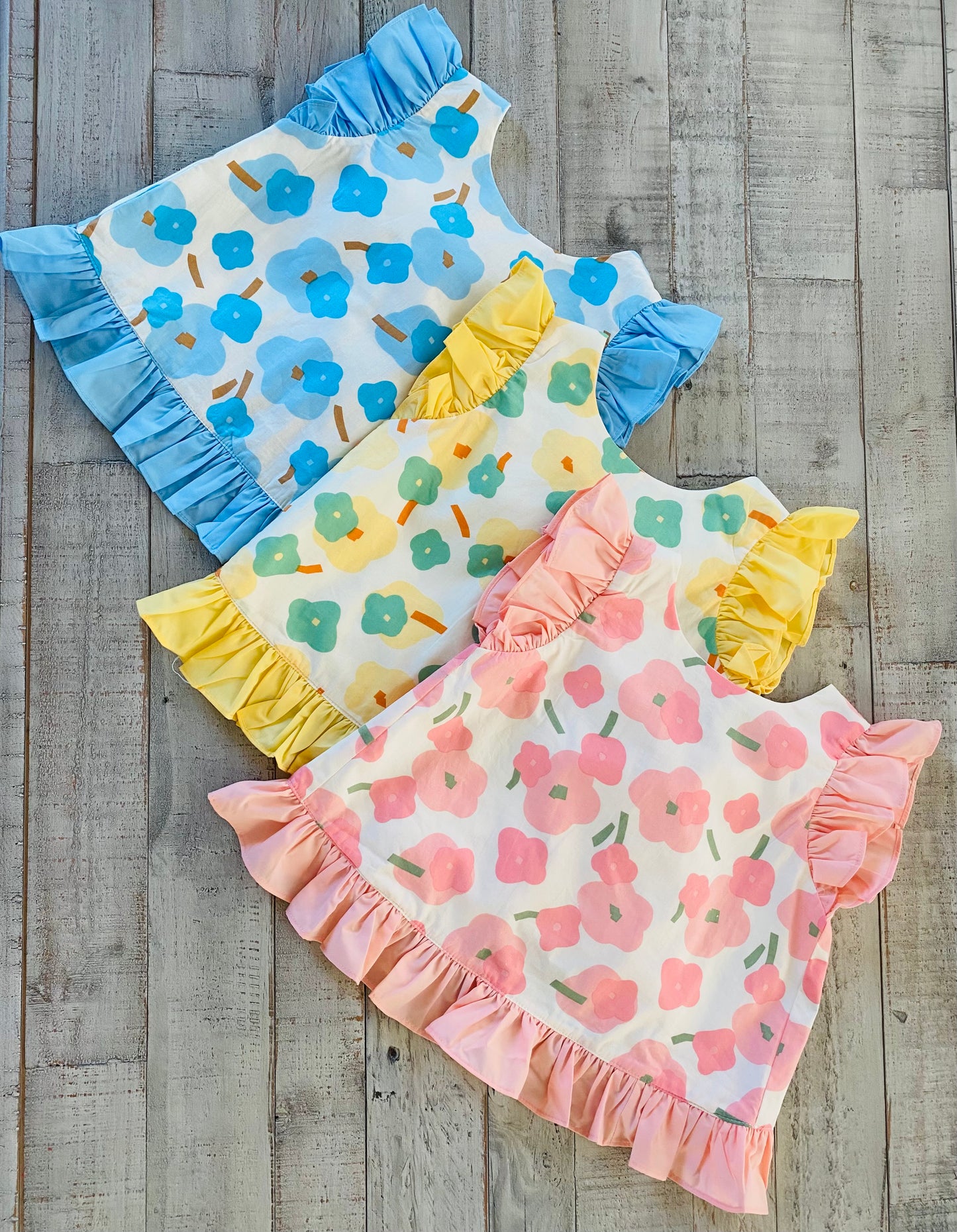 Simple Floral Diaper Set